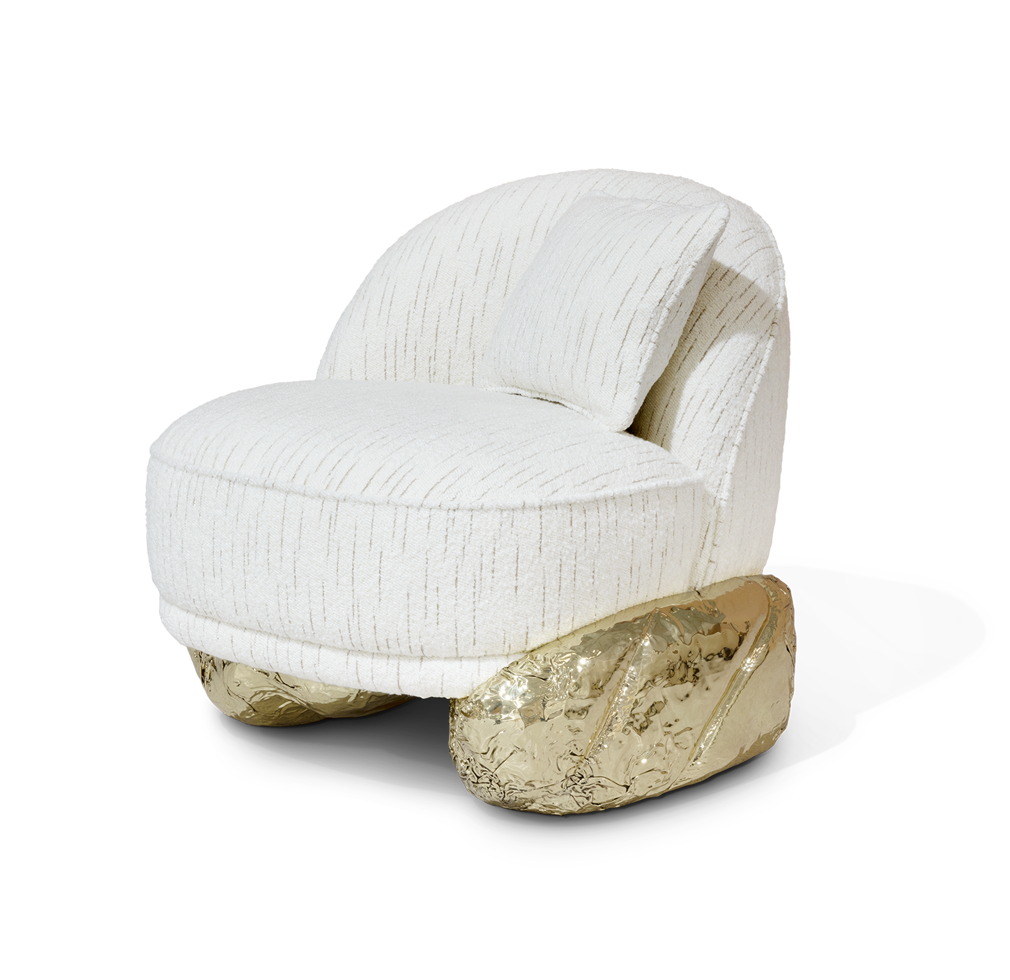 Angora II White Designer Armchair