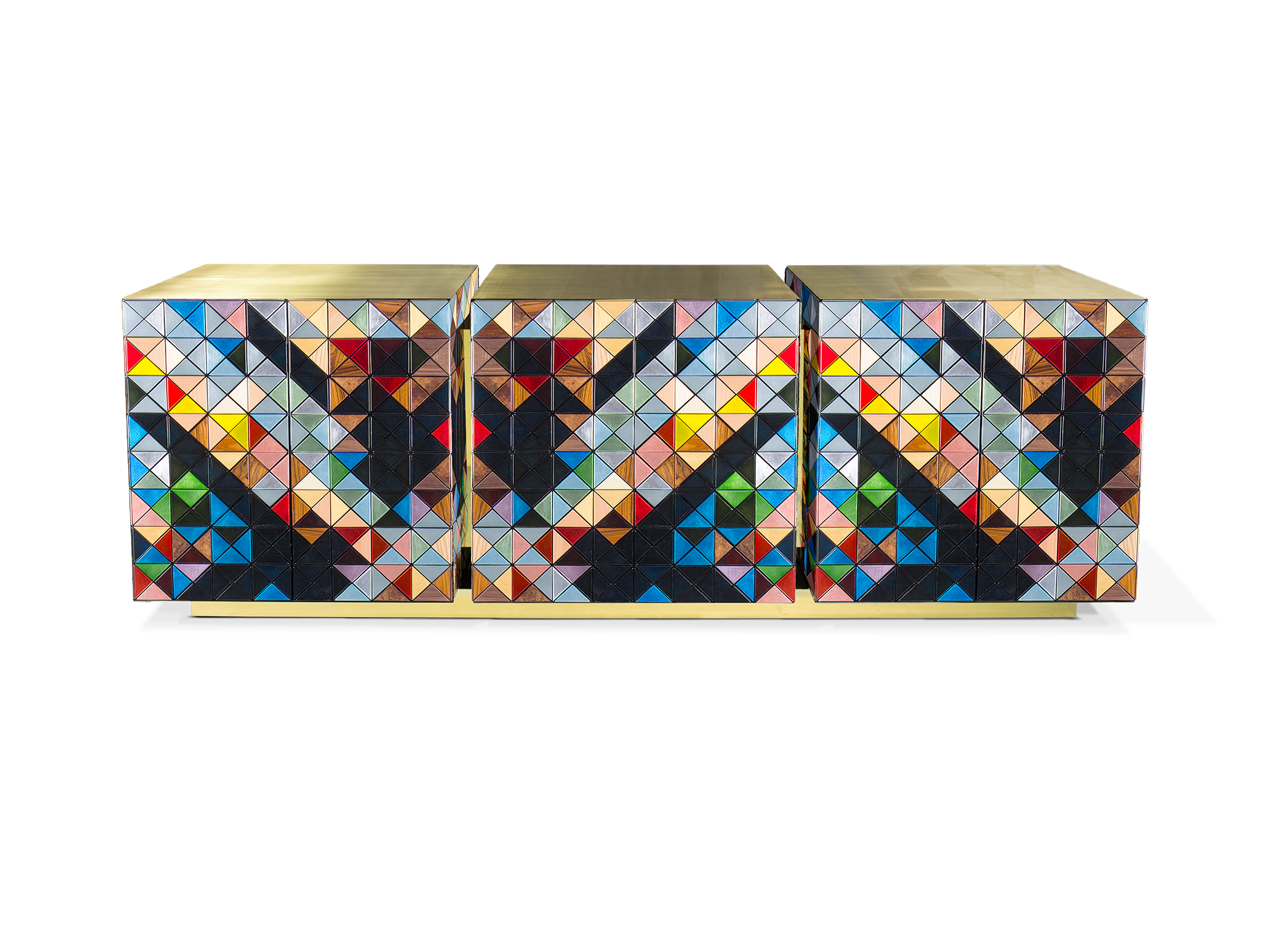 Mosaic Multi-Tone Deluxe Sideboard