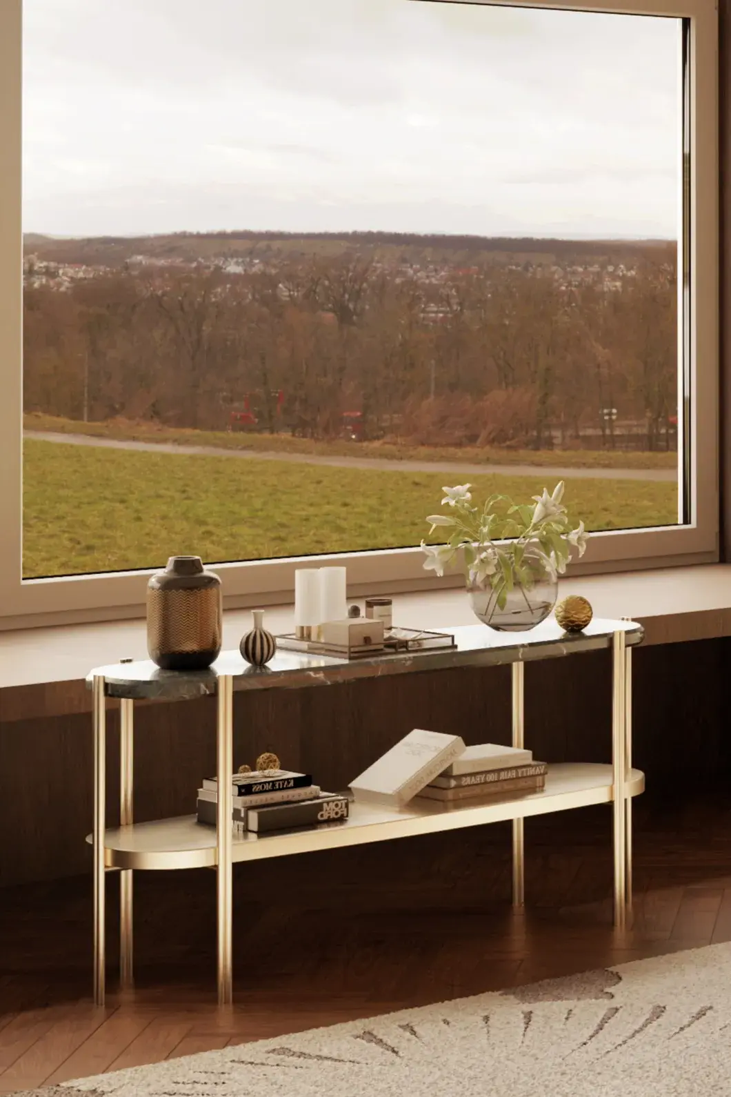 Pinnacle Long Side Table