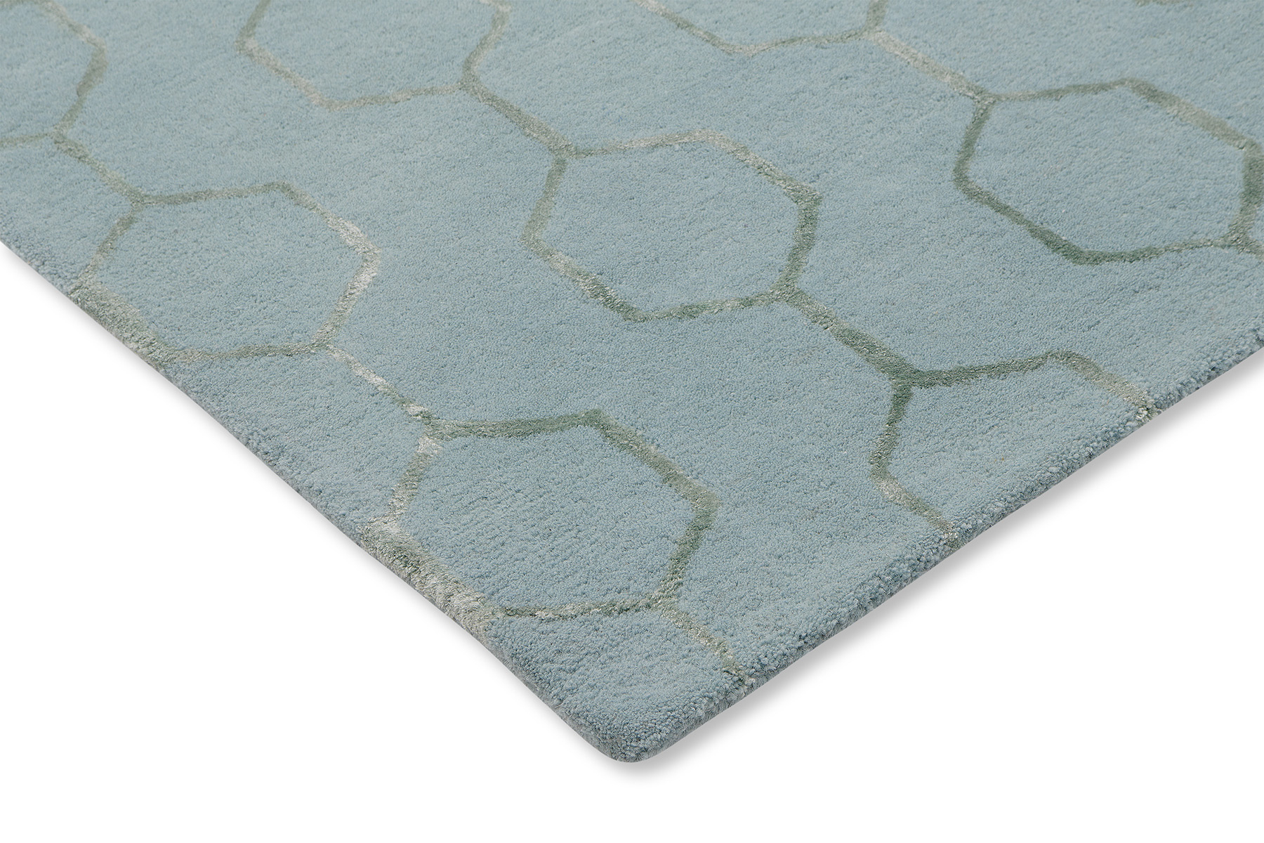 Mineral Wool / Viscose Modern Hand Woven Rug | Size: 250 x 350 cm