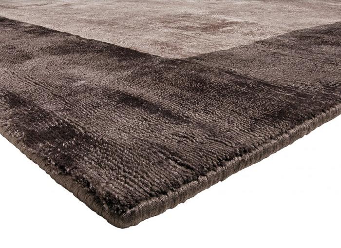 Monalisa Border Brown Viscose Rug