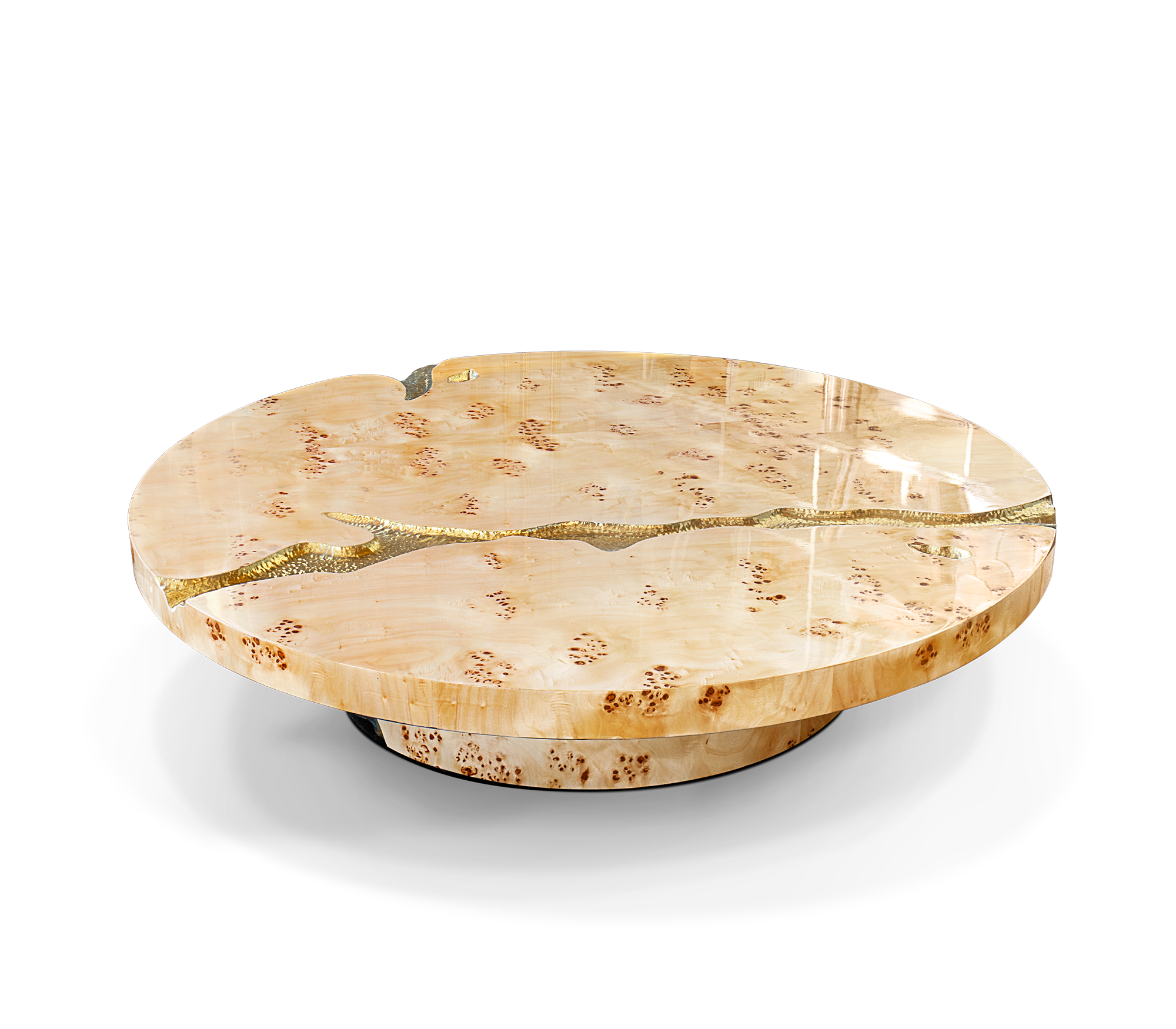 Poplar Root 3-Piece Coffee Table Set