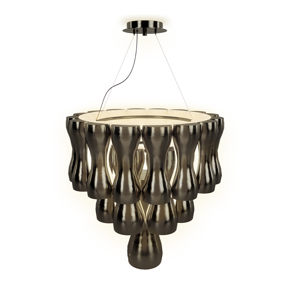 Regal Crown Chandelier Suspension Lamp