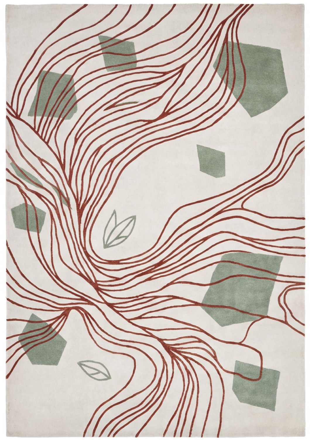 Flowing Lines Handmade Rug