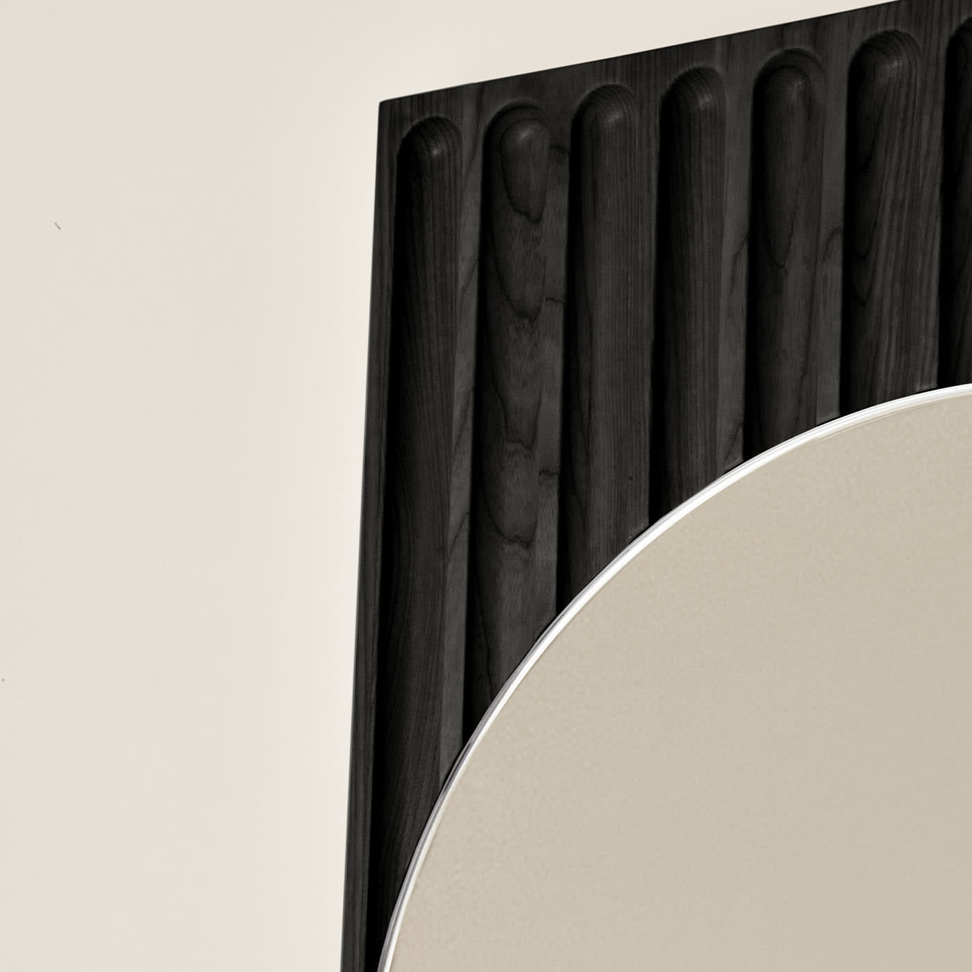 Tutto Sesto Black Italian Crafted Floor Mirror