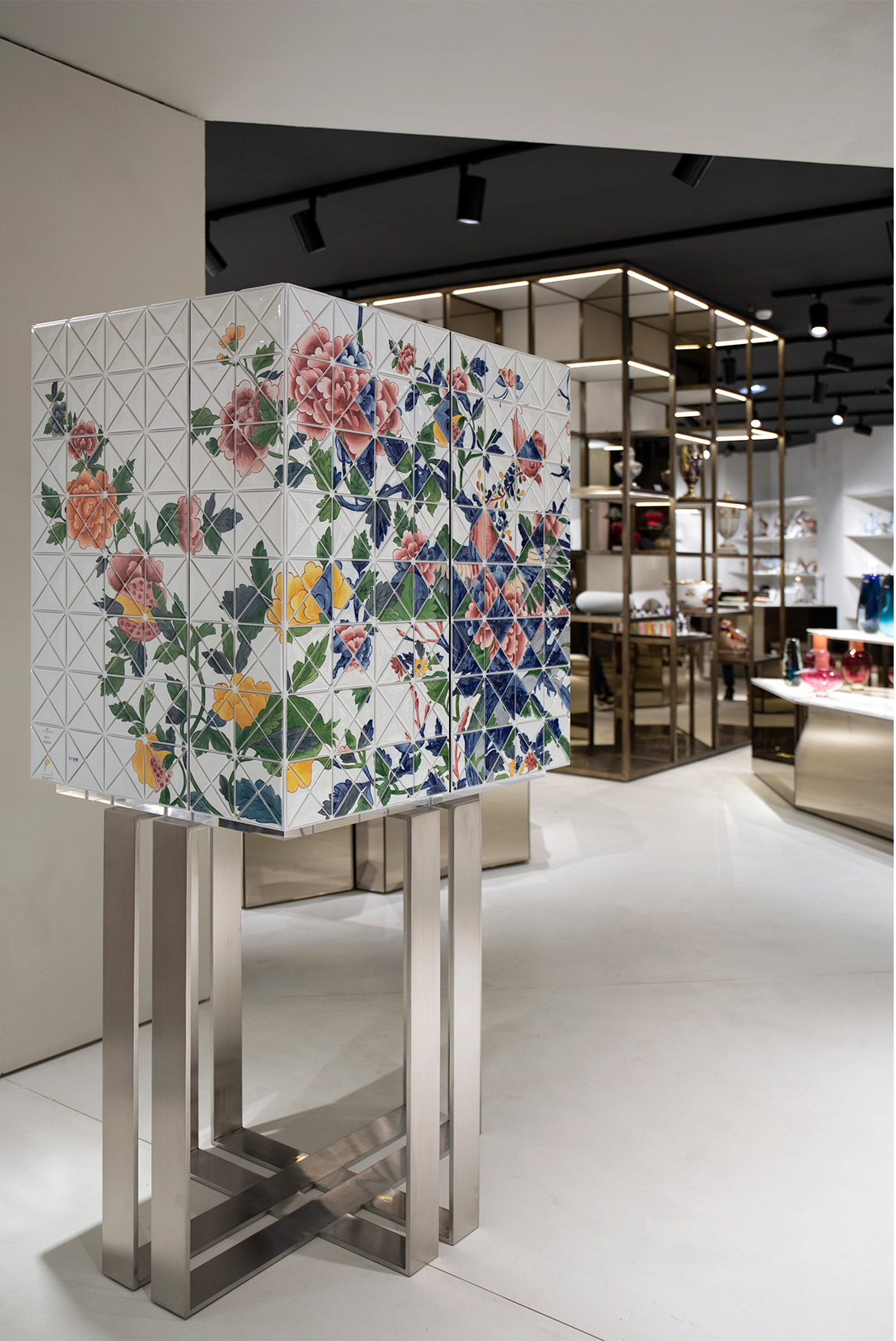 Mosaic Fairy Tale Artisanal Cabinet