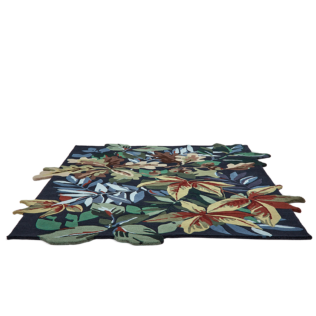 Forest  Green / Blue Rug ☞ Size: 170 x 240 cm