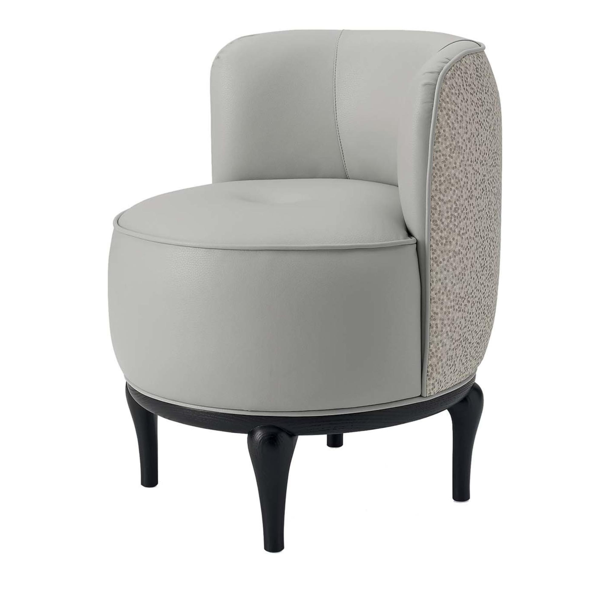 Luxury White Round Lounge Chair