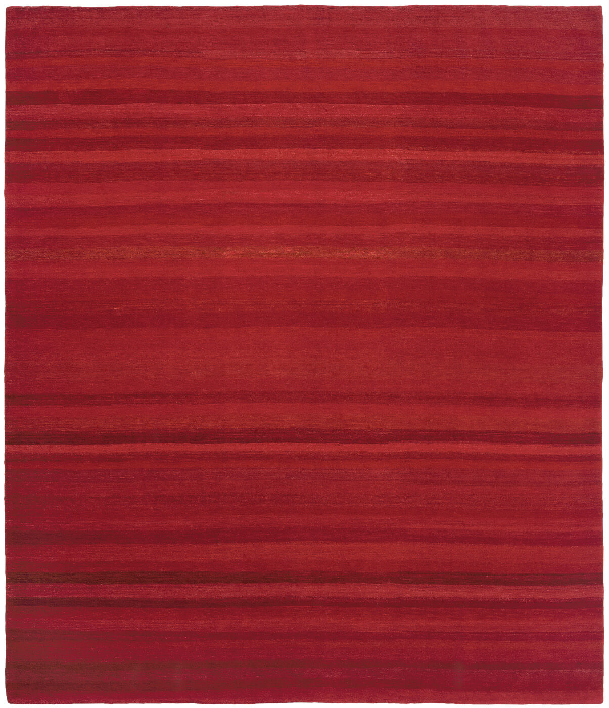 Red Striped Hand-woven Luxury Rug