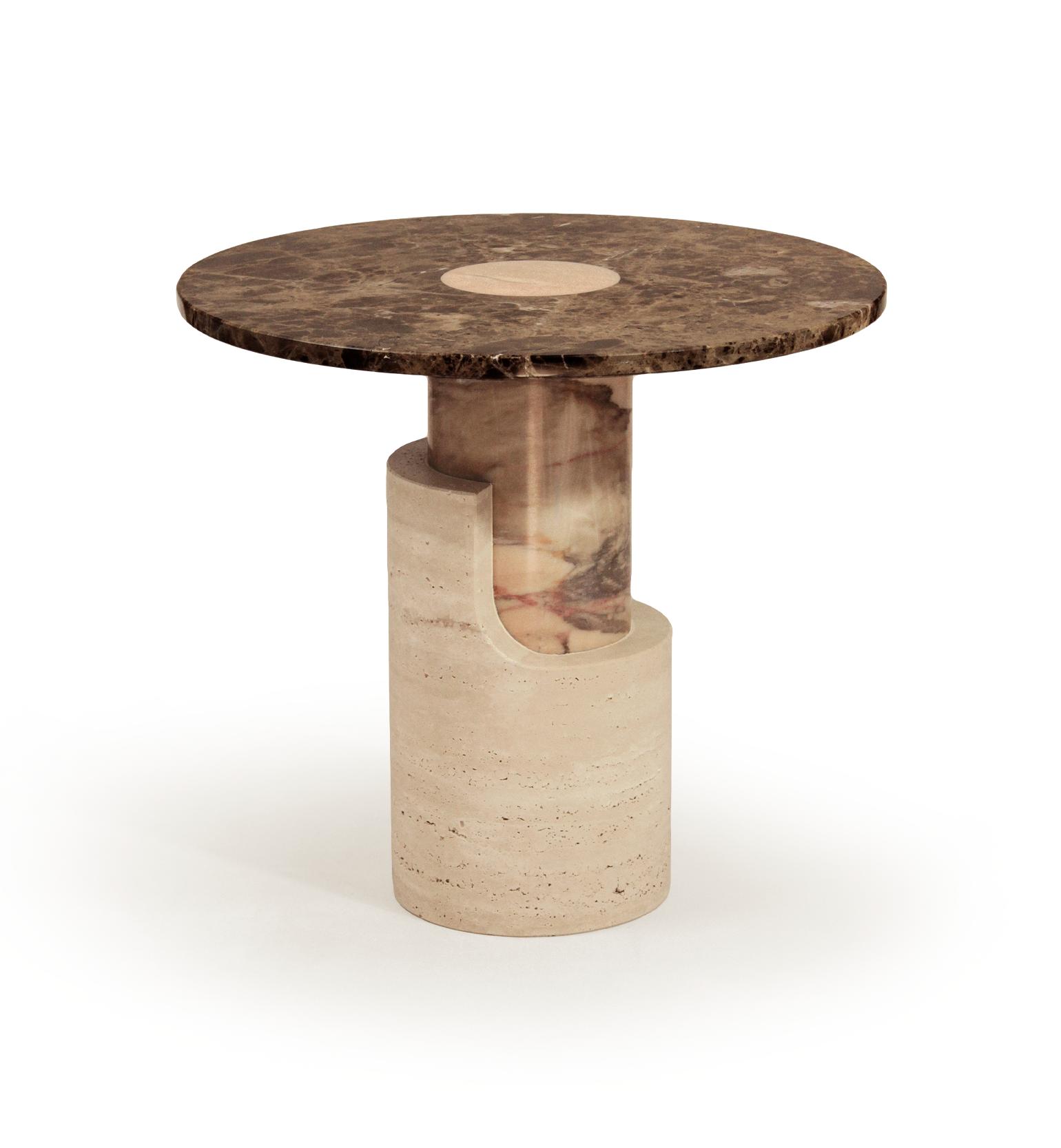 Braque Marble Round Side Table