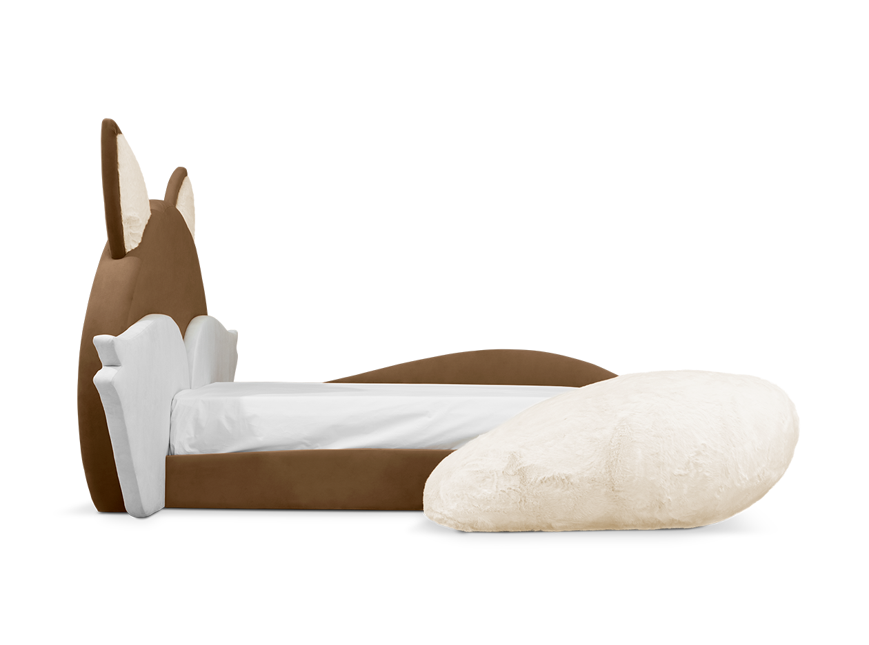 Fox Brown Kids Bed | Mattress Size: 90 x 190 cm