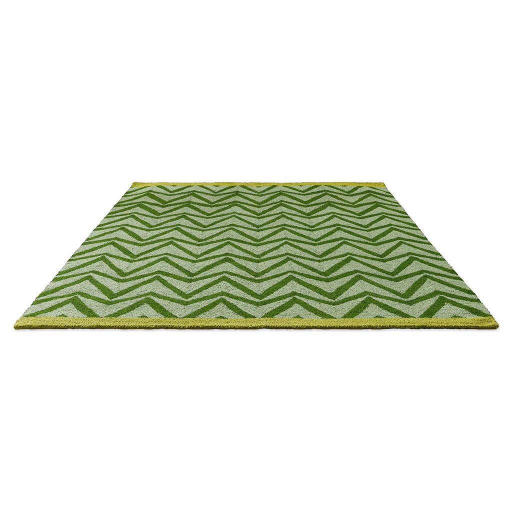 Flat Weave Green Outdoor Rug | Size: 160 x 230 cm