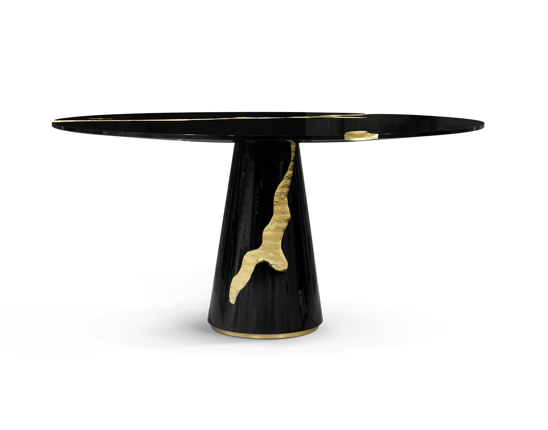 Fissure Black Luxe Dining Table