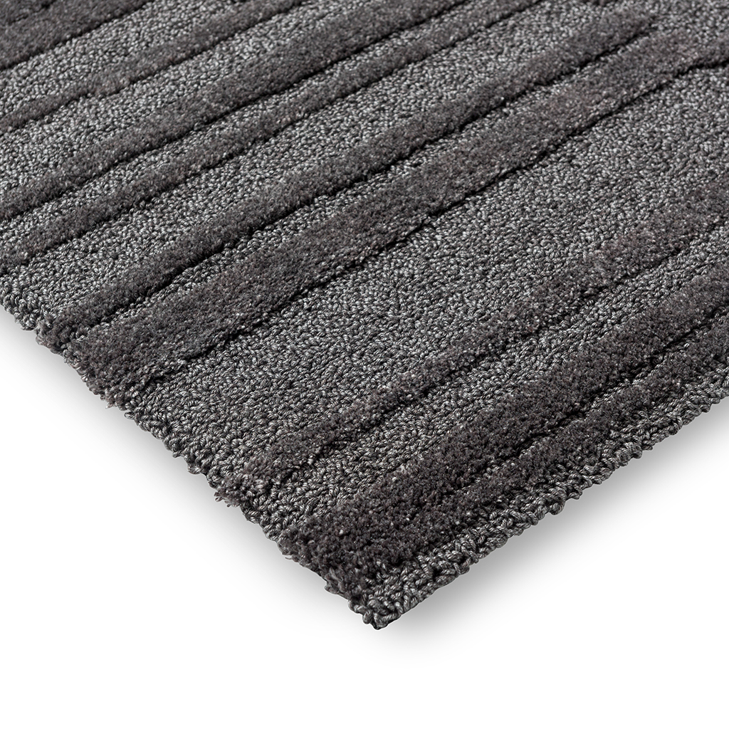 Duo Landscape Charcoal Rug | Size: 170 x 240 cm