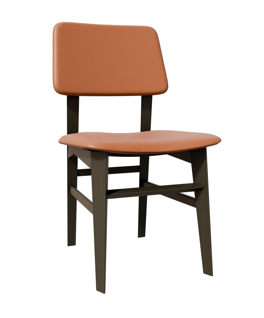 Savina Tan Leather Italian Chair