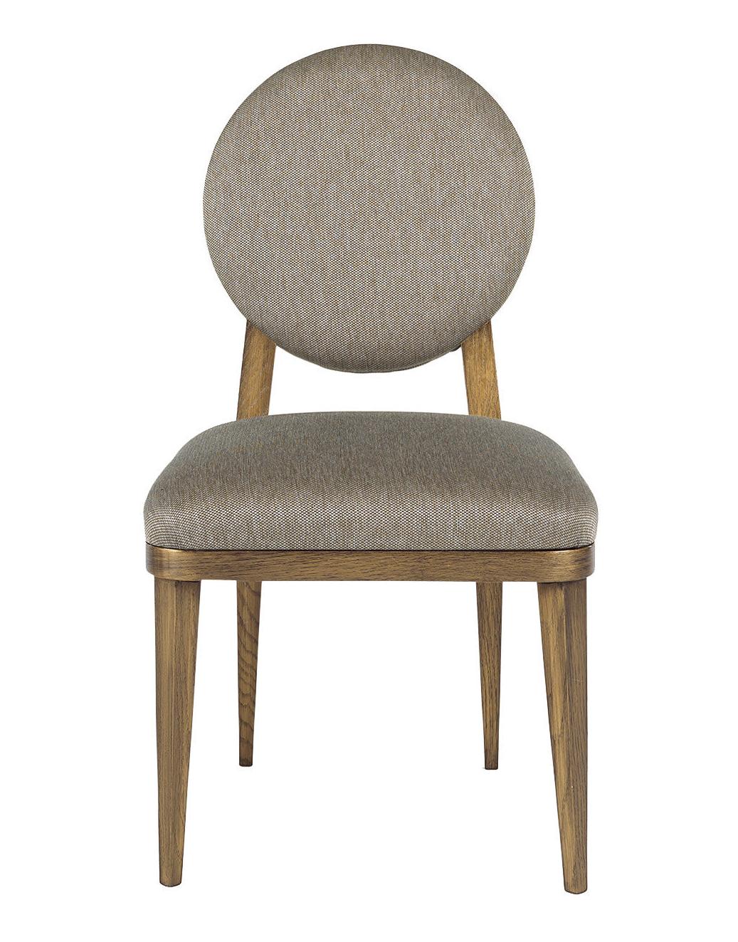 Lavinia Gray Round-Back Artisan Dining Chair