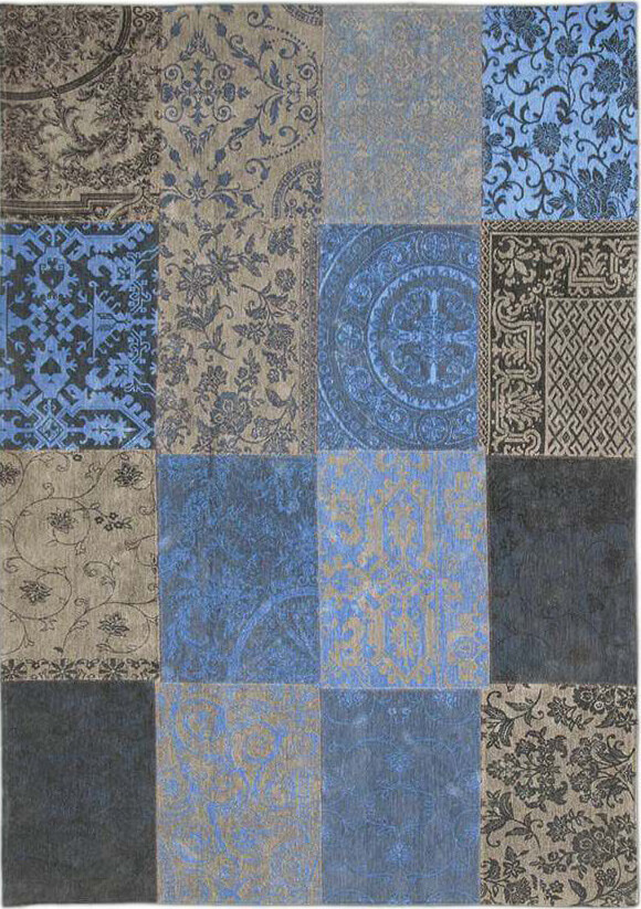 Patchwork Rug Multi Forget Me Not ☞ Size: 230 x 330 cm