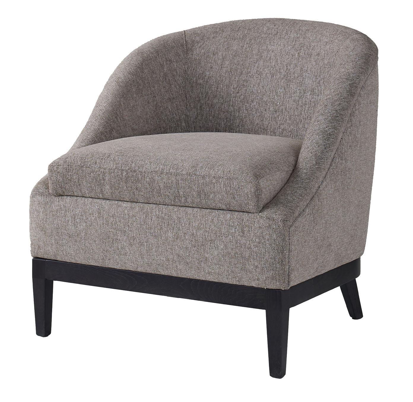 Gray Grey Italian Armchair