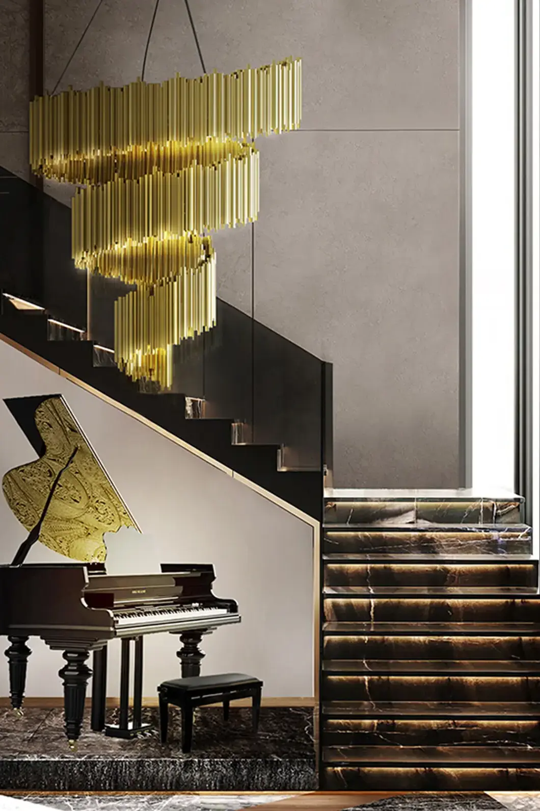 Accord Spiral Chandelier - 2