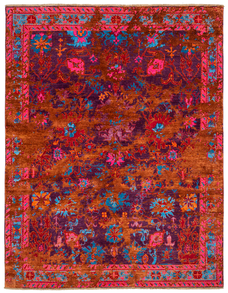 Oriental Hand-Knotted Designer Rug