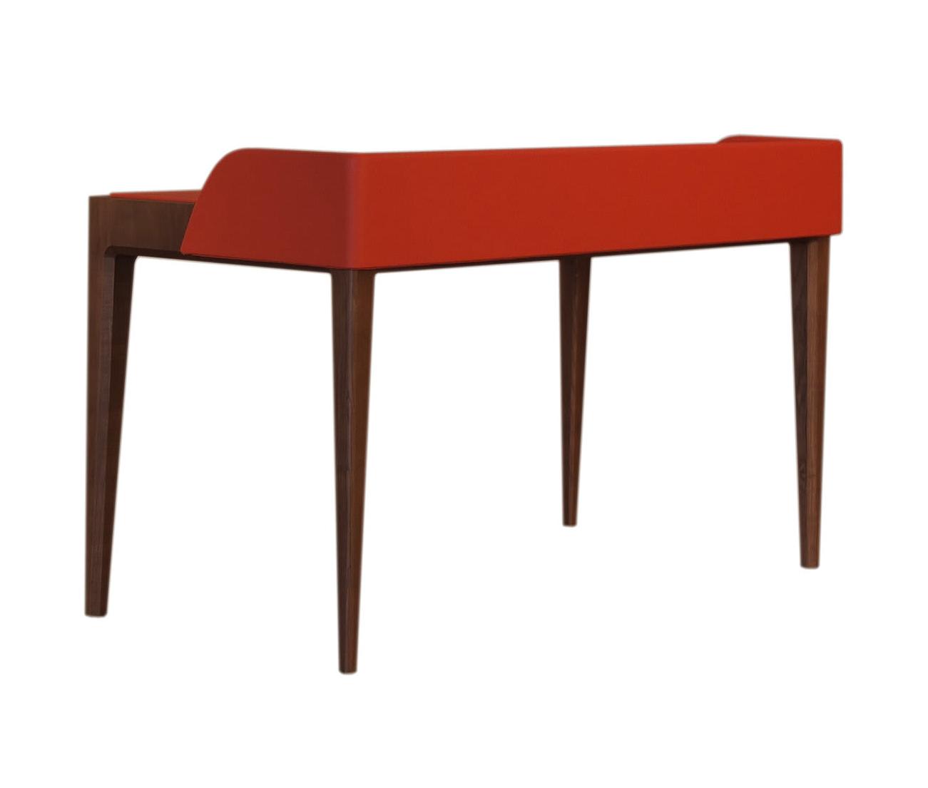 Bellagio Red Leather Upholstery Desk