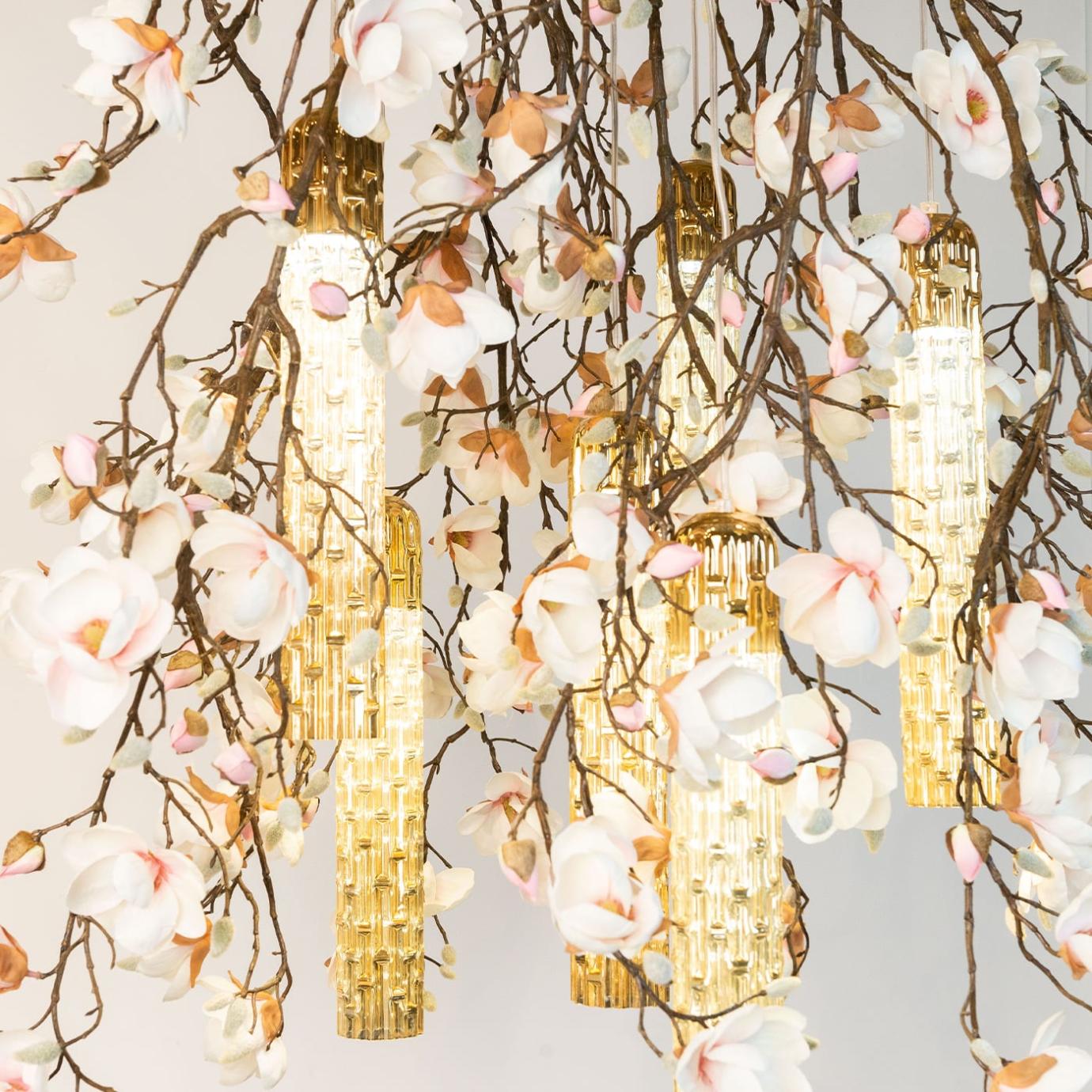 Magnolia White Italian Chandelier