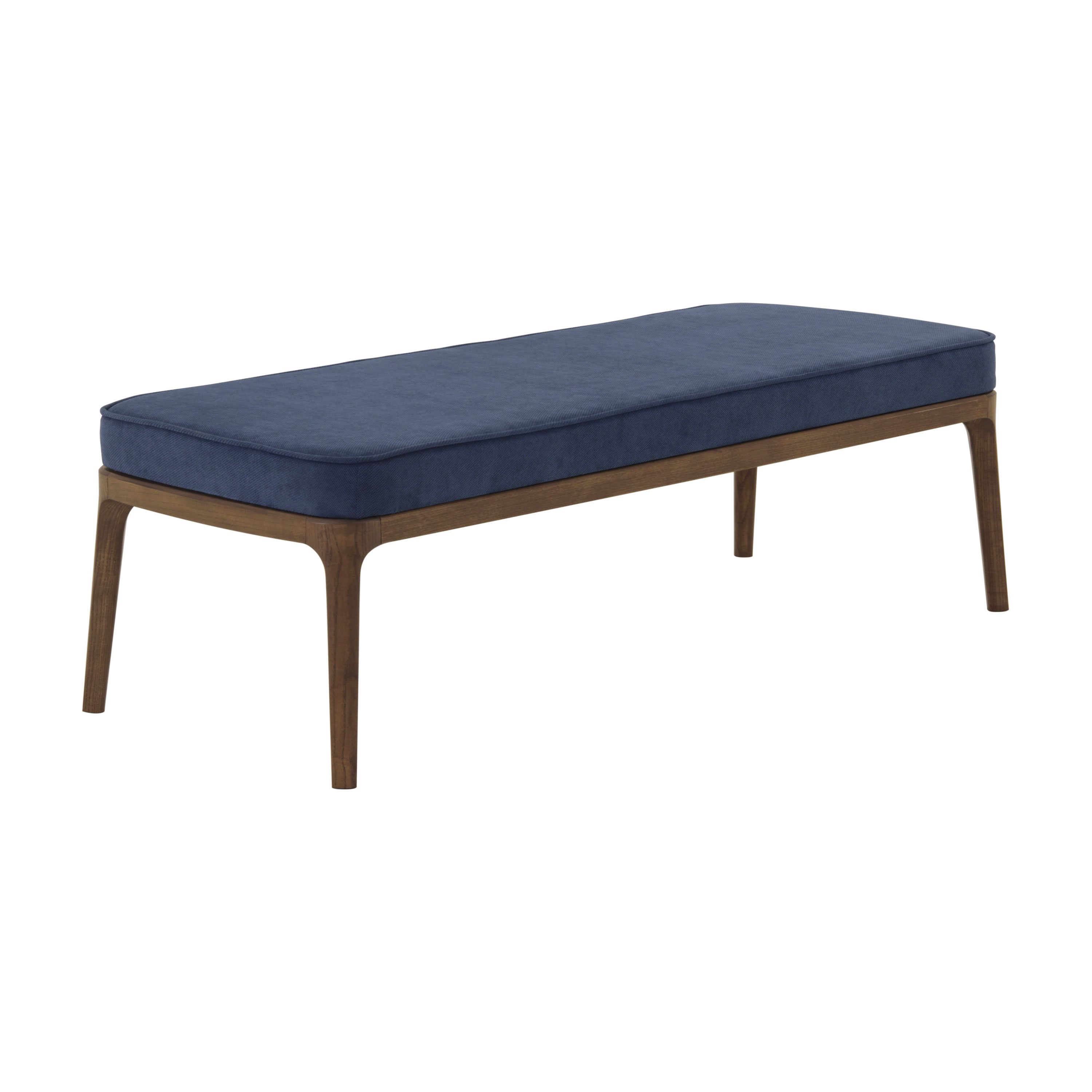 Carmela Blue Upholstered Bench