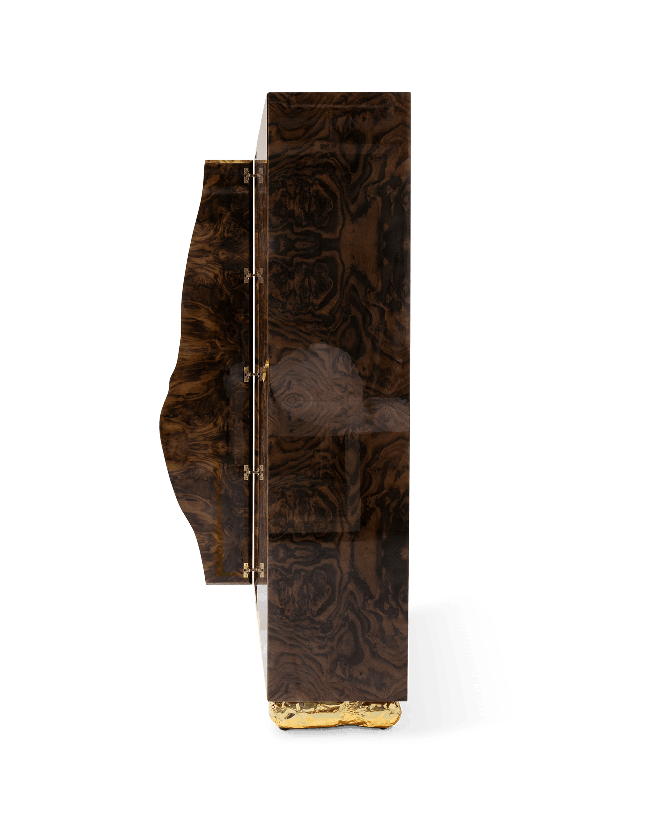 Fissure Walnut Designer Cabinet