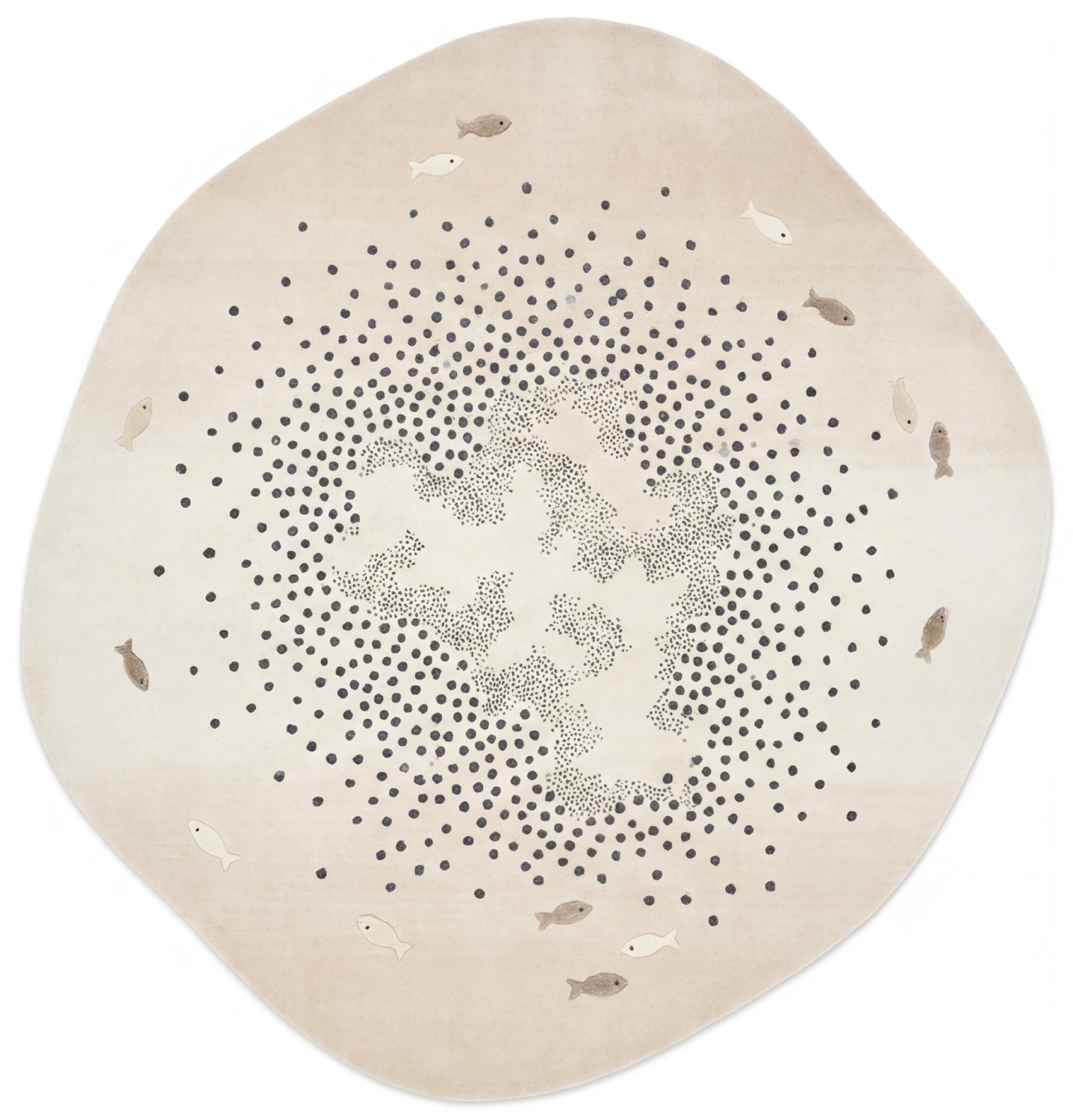 Ivory Halo Handmade Rug