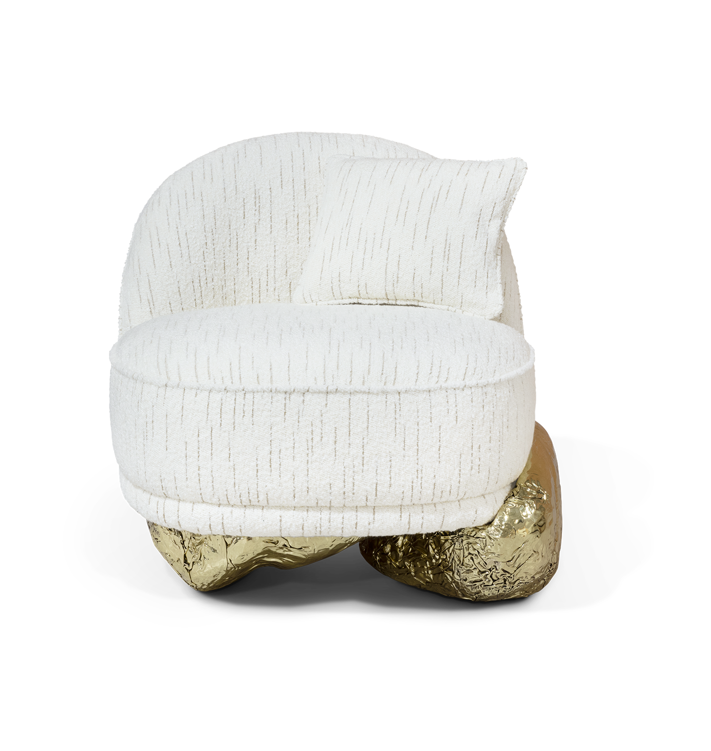 Angora II White Designer Armchair