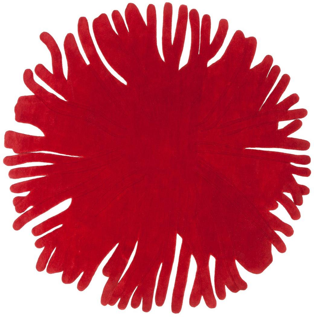 Pompon Designer Wool Rug