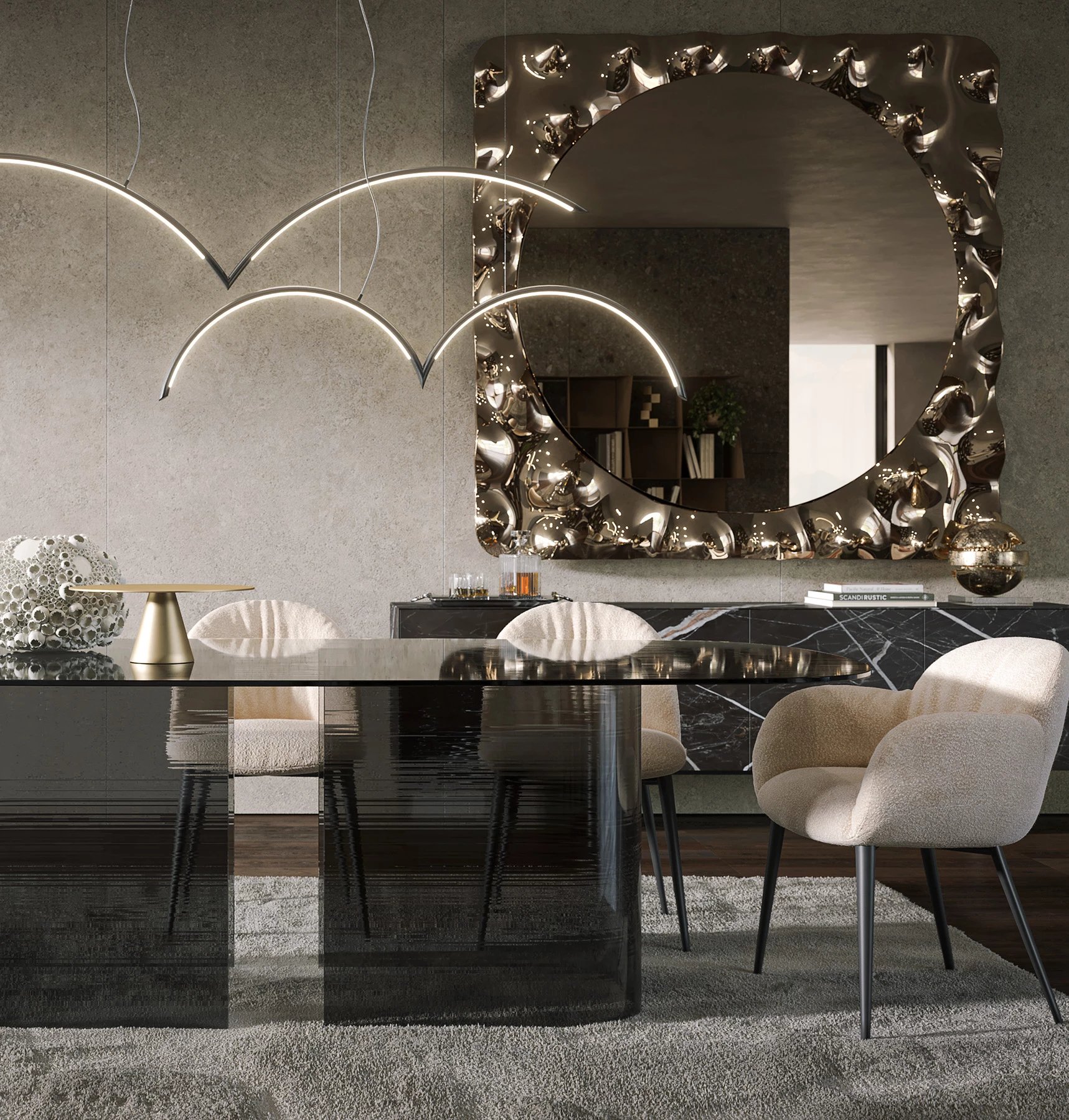 Afrodite maxi Accent Mirror