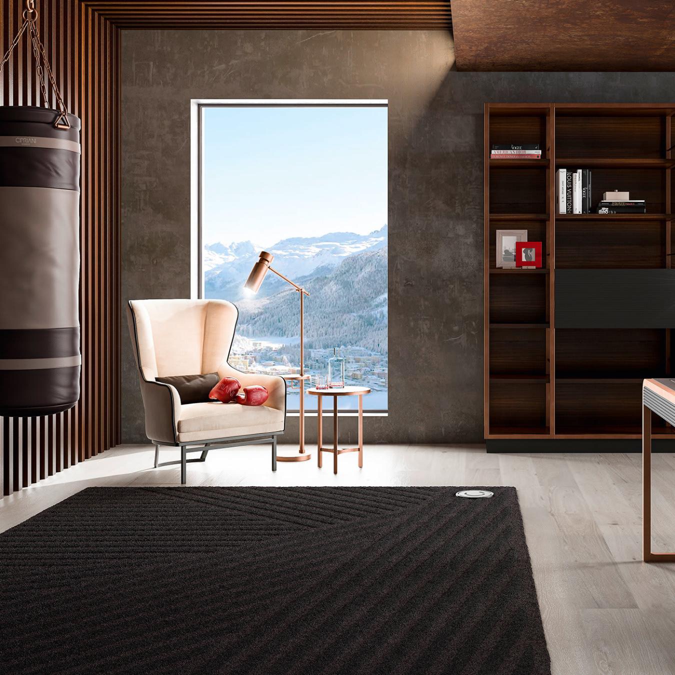 Bergere Style Floor Lamp