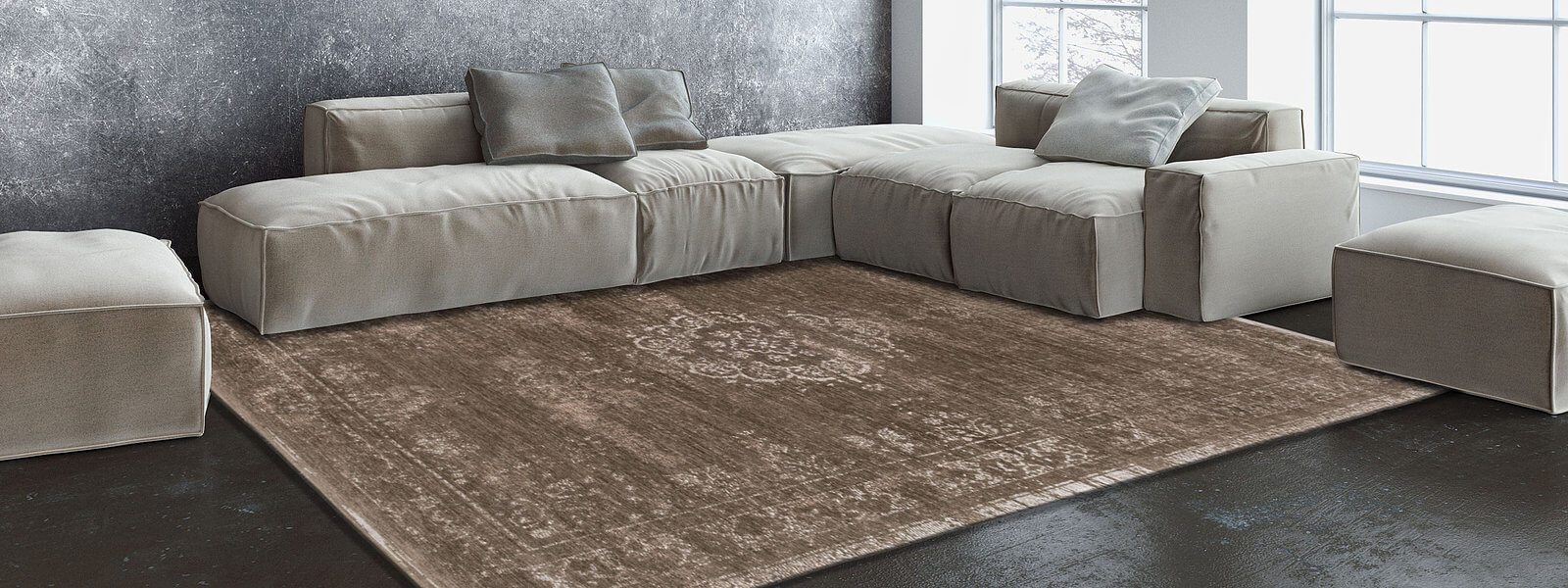 Black Pepper Rug | Size: 76 x 300 cm