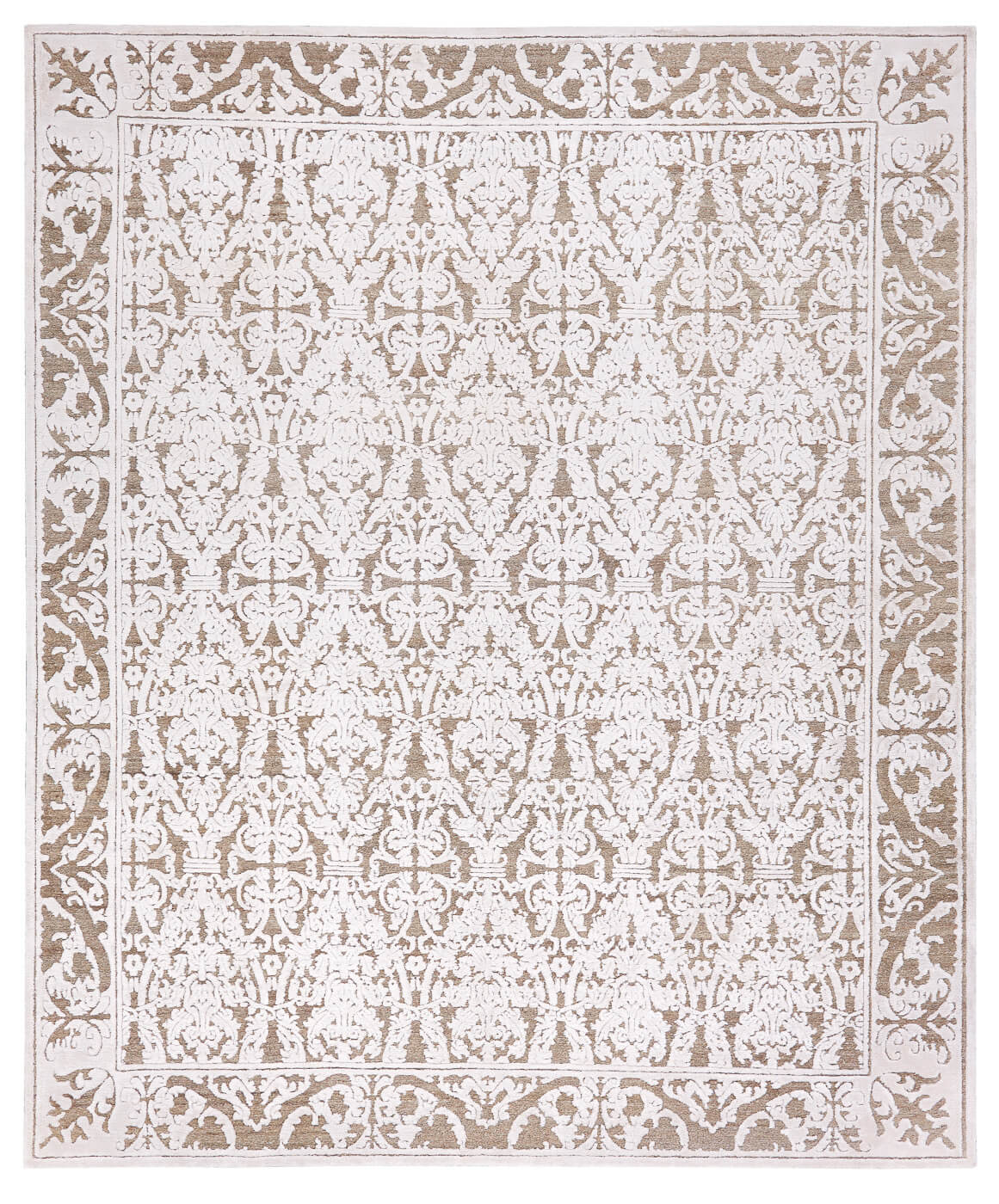 Alcaraz White Luxury Hand-woven Rug ☞ Size: 250 x 300 cm