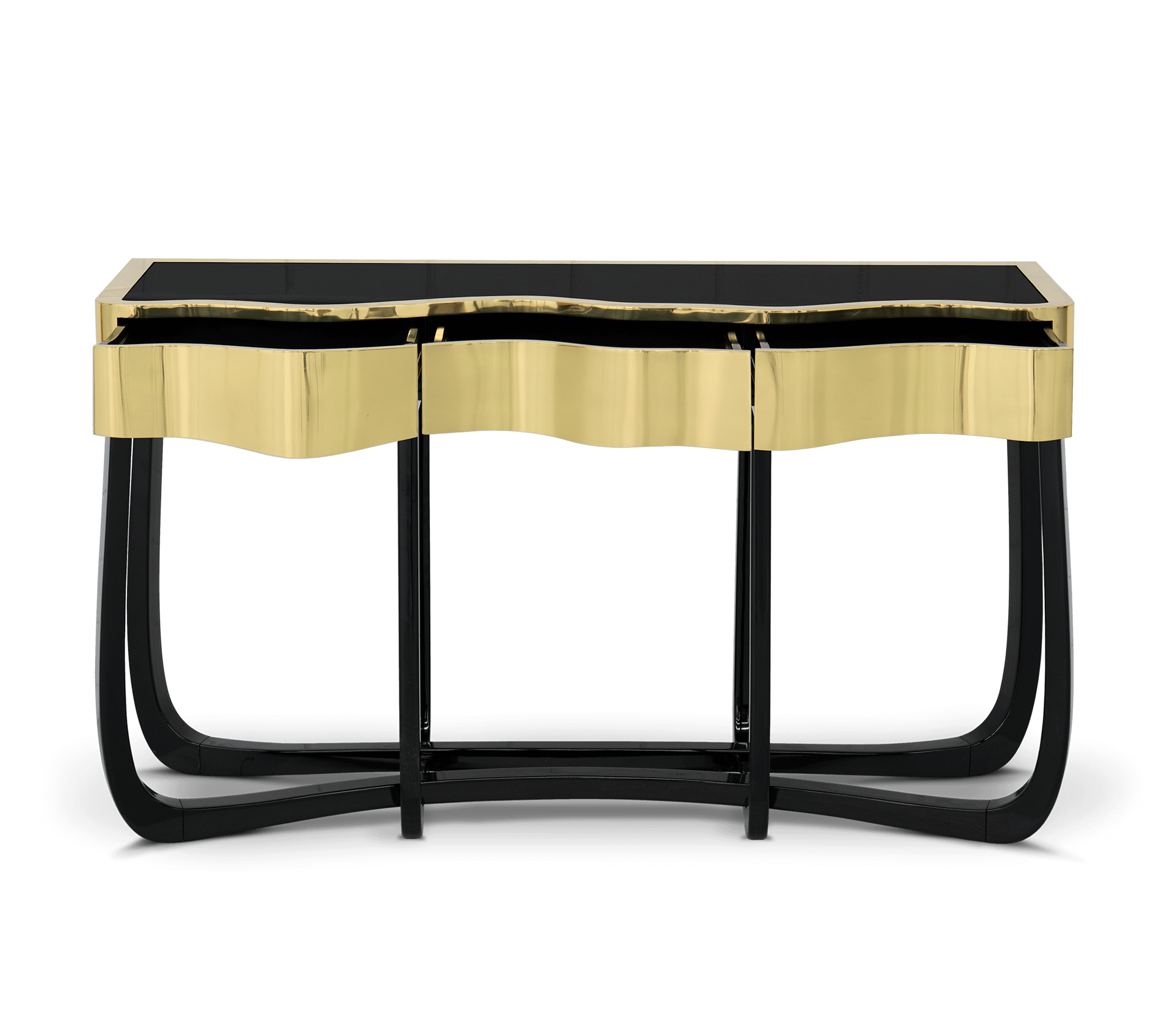 Serpentine Gold Luxe Console