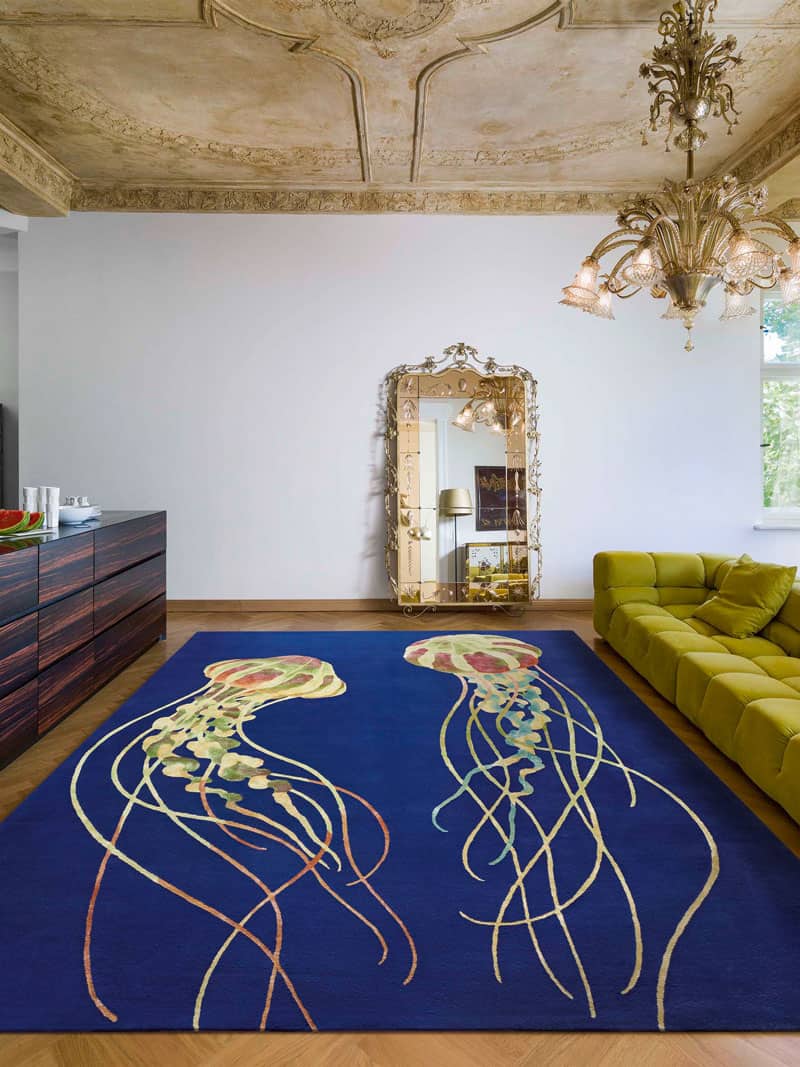 Jellyfish Handmade Luxury Rug | Size: 274 x 365 cm