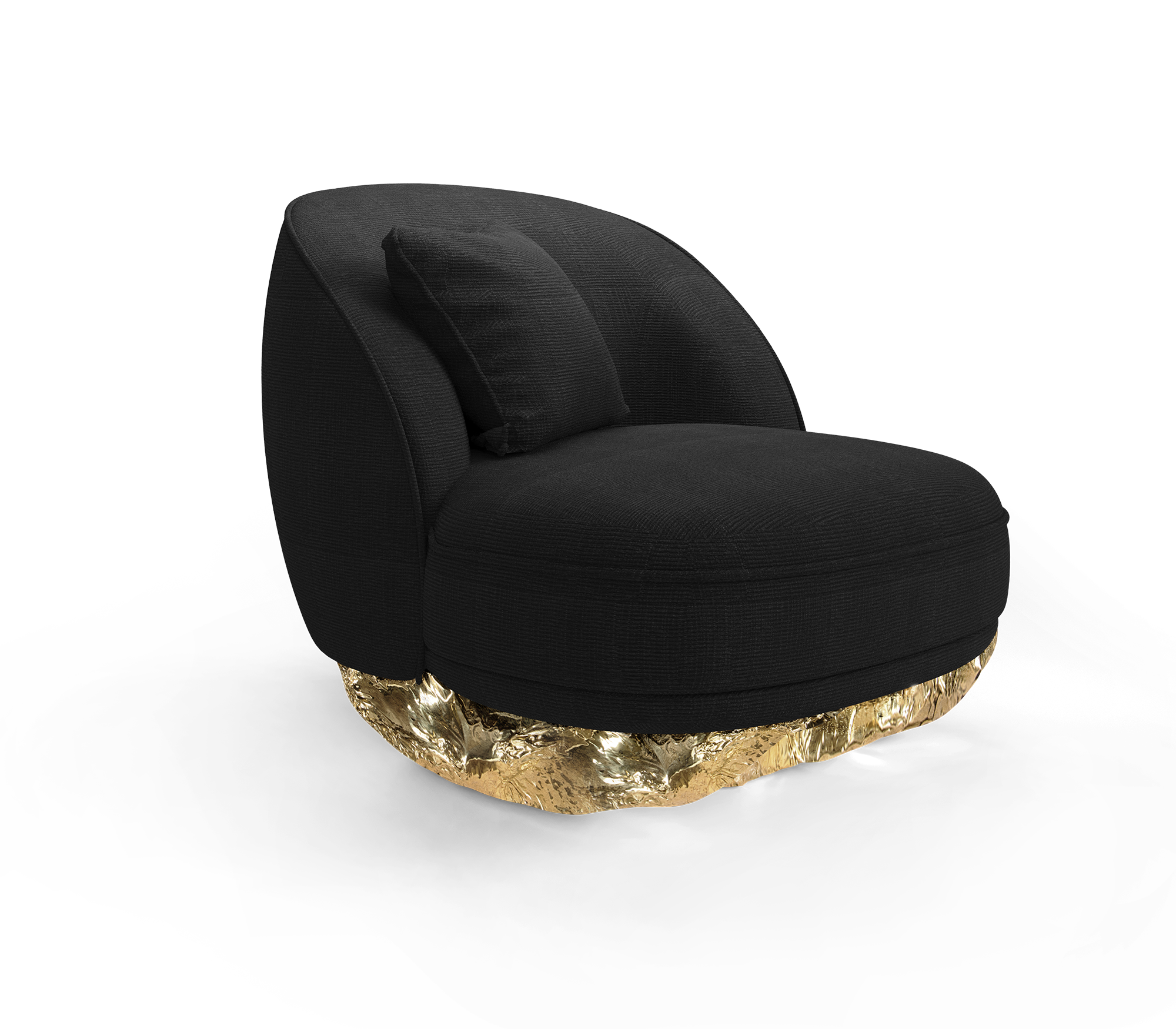 Angora II Baltic Black Designer Armchair