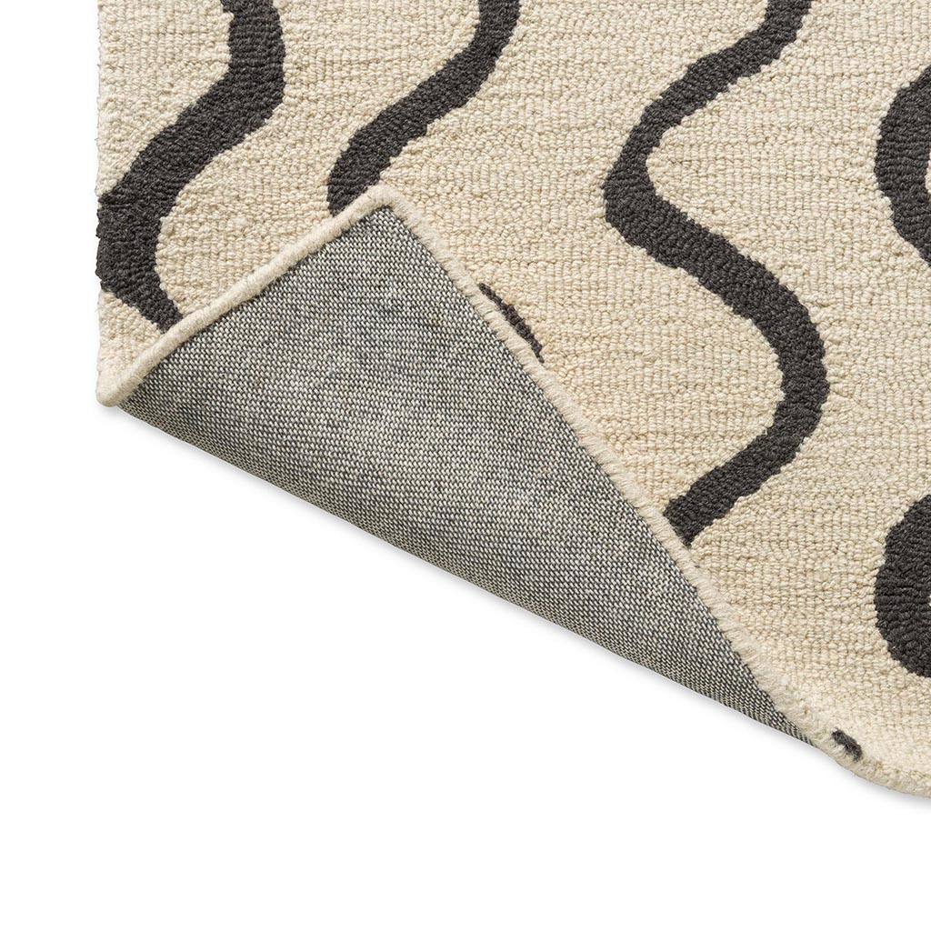 Stripe Charcoal Rug | Size: 120 x 180 cm