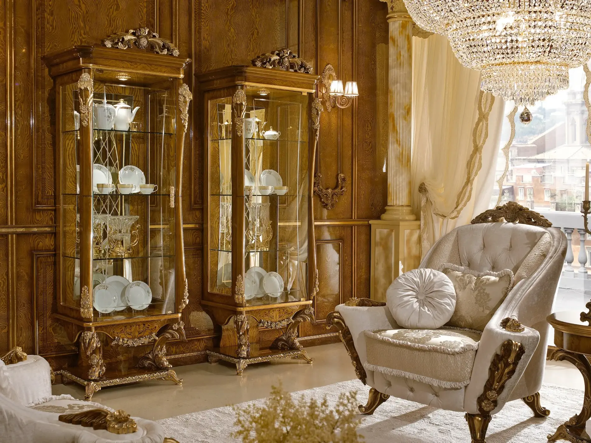 Elegance Glass Display Cabinet