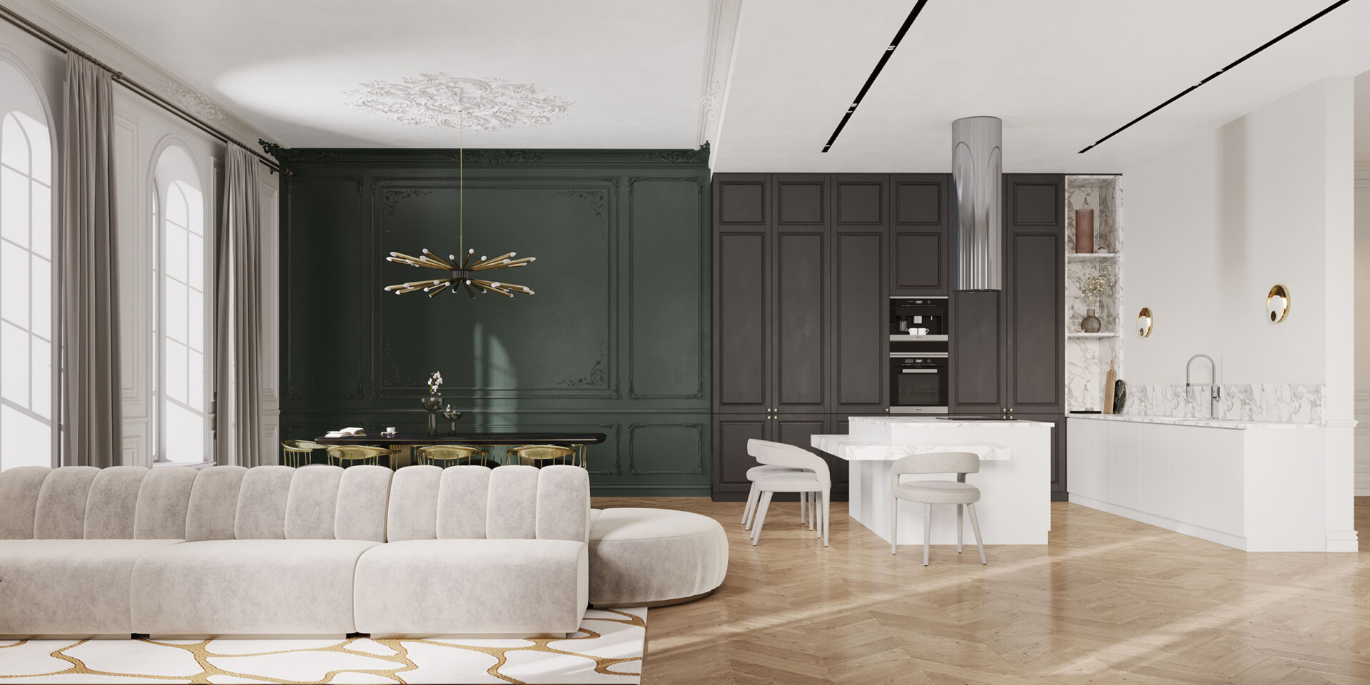 Opulent Glow Suspension Lamp - 5