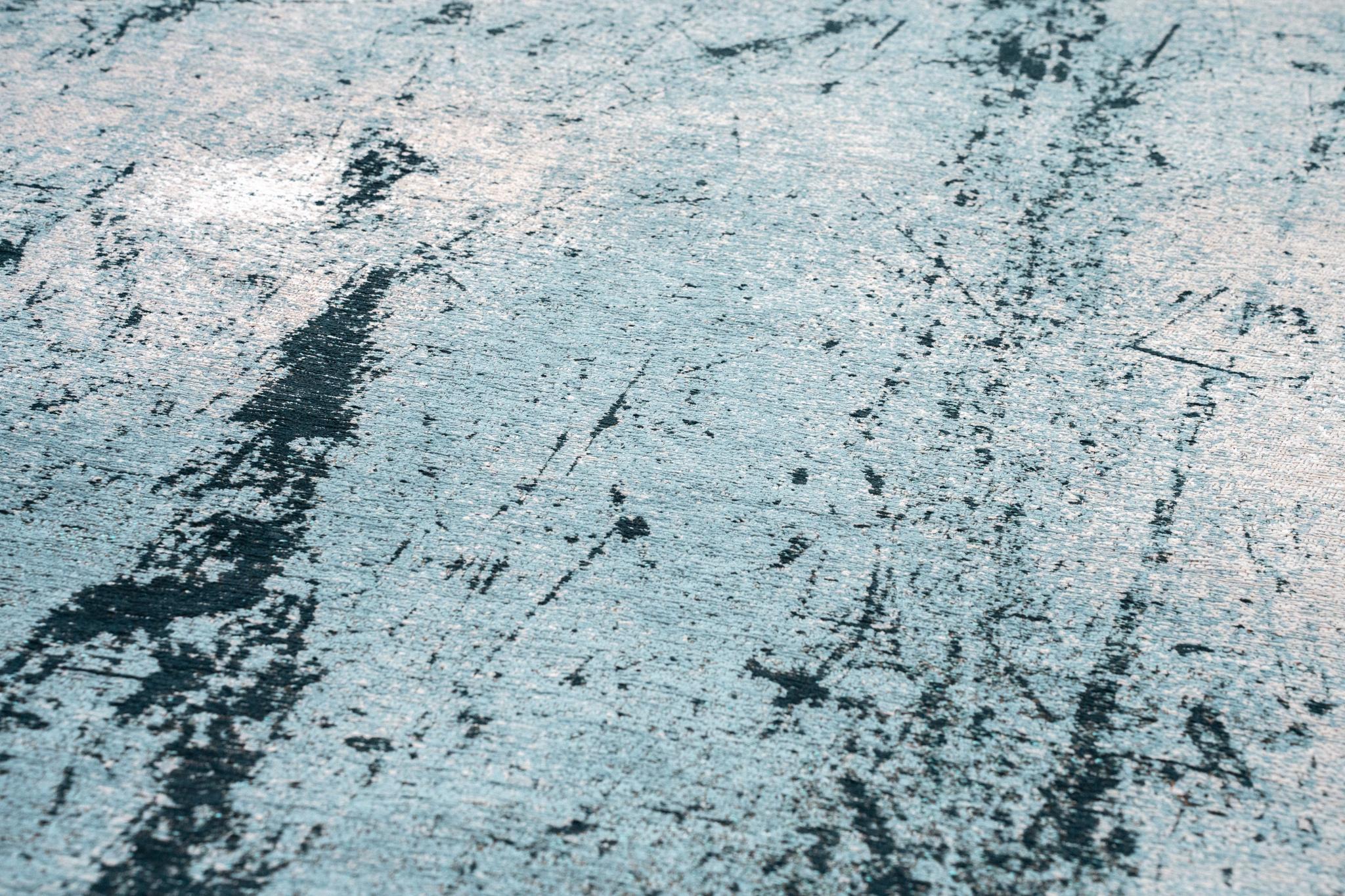 Blue-Green Textured Rug | Size: 280 x 390 cm