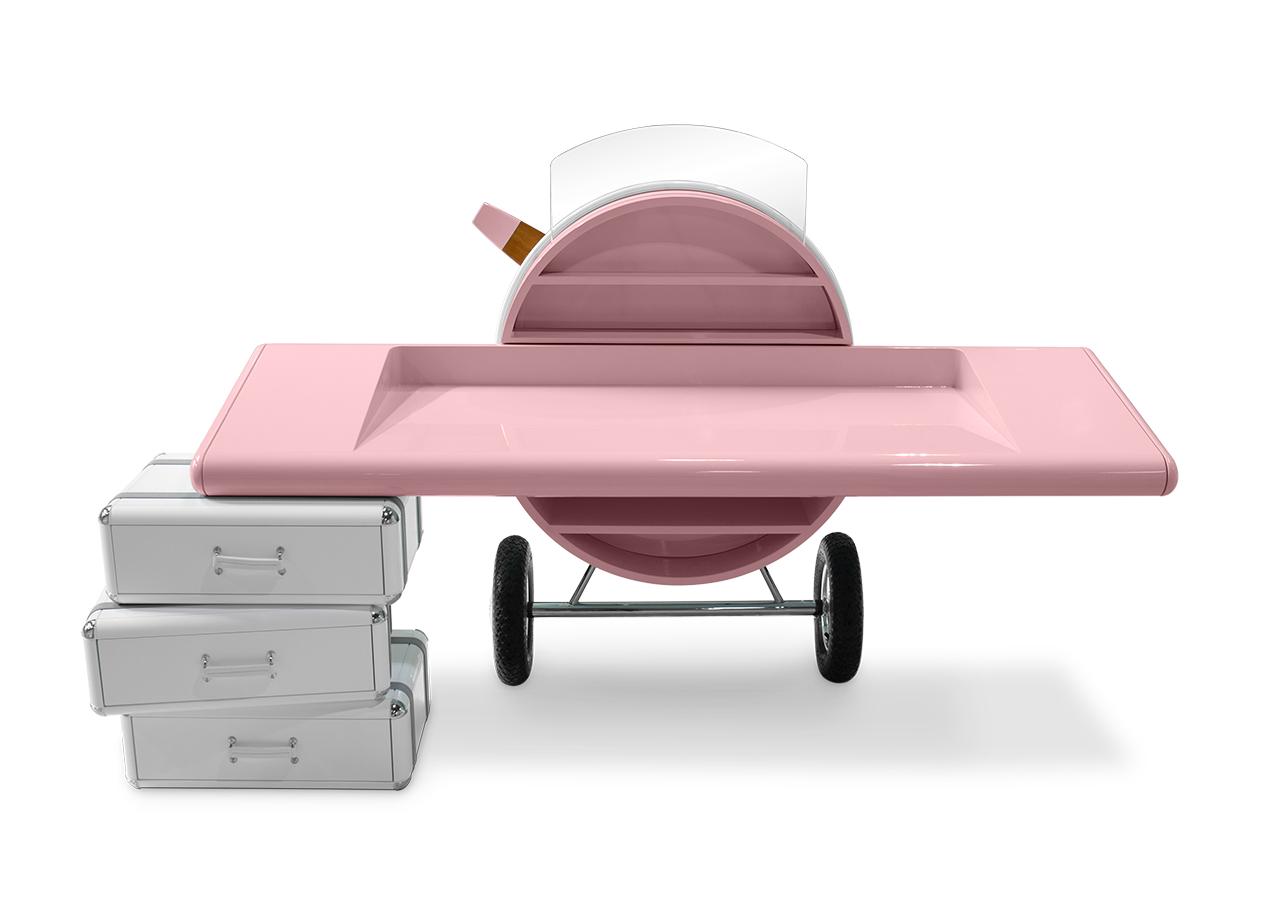 Skyline Pink Kids Study Desk