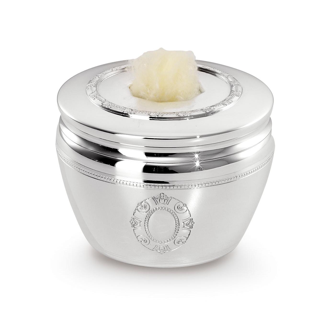Silver-Plated Cotton Ball Holder