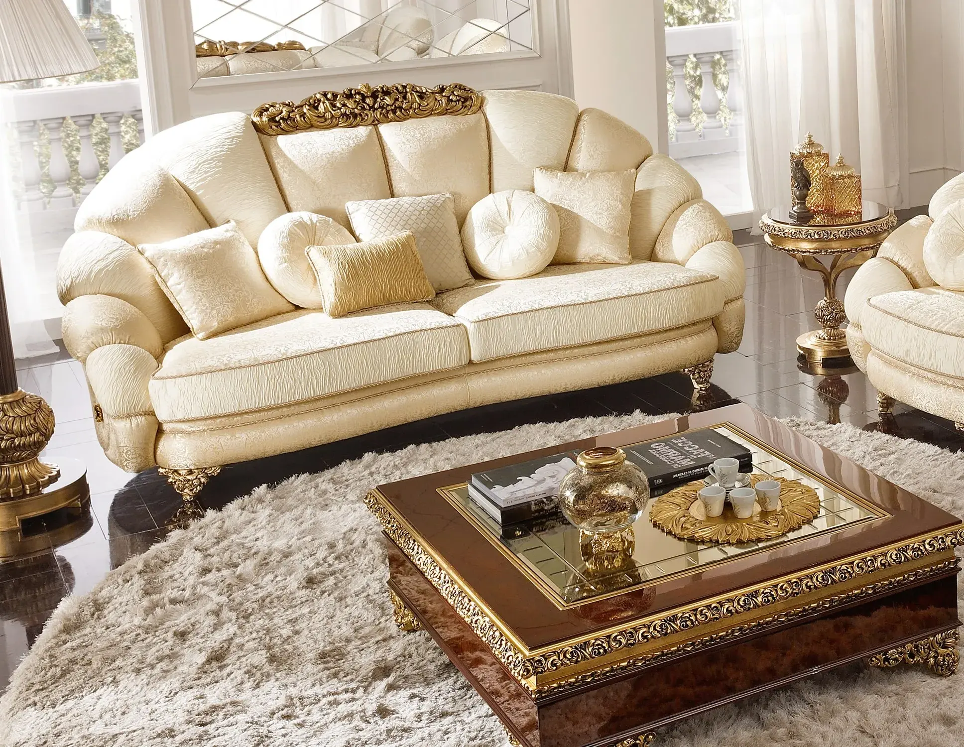 Royal Italian Upholstered Sofa | Configuration: 3-Seat
