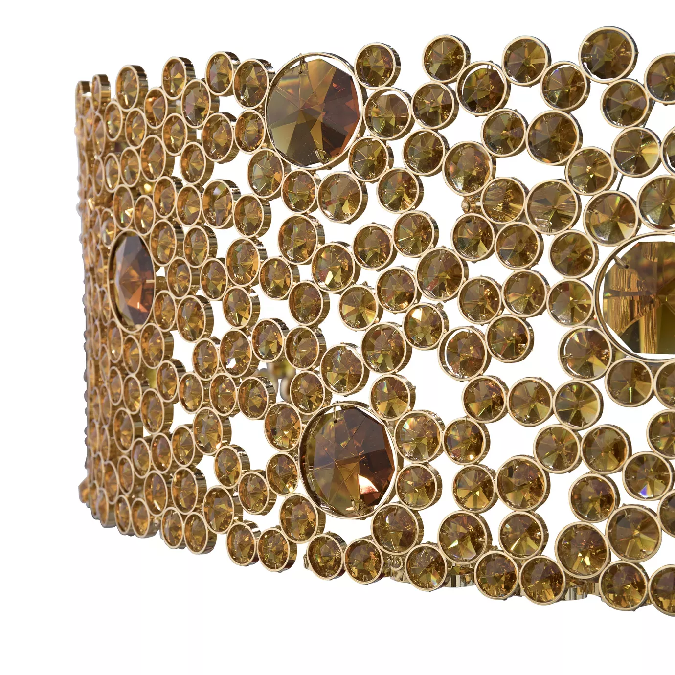 Eternelle Bronze Glass Luxe Chandelier