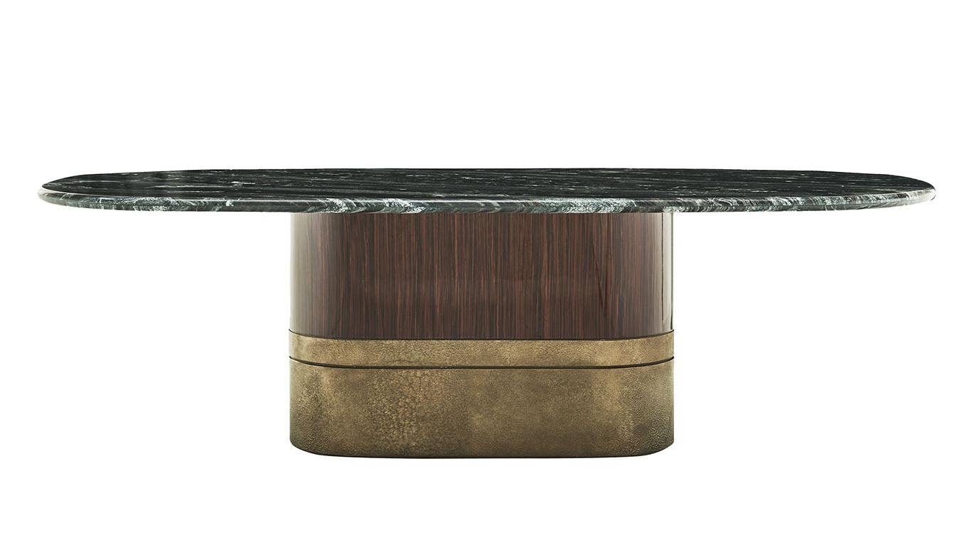 Alma Black Marble Top Italian Dining Table