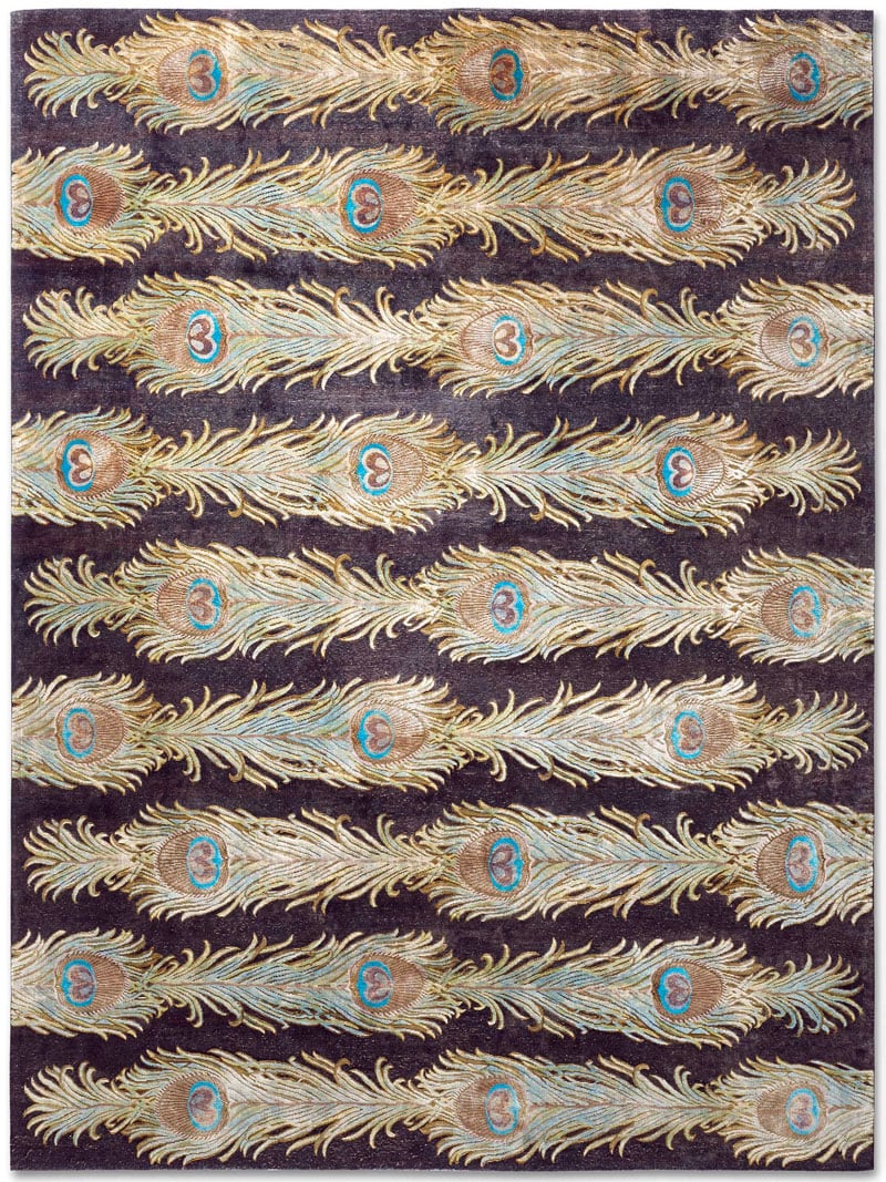 Feathers Lane Luxury Silk / Wool Rug