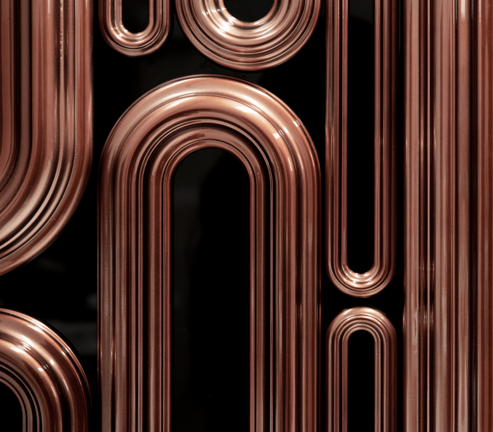 Ellipse Copper Designer Sideboard