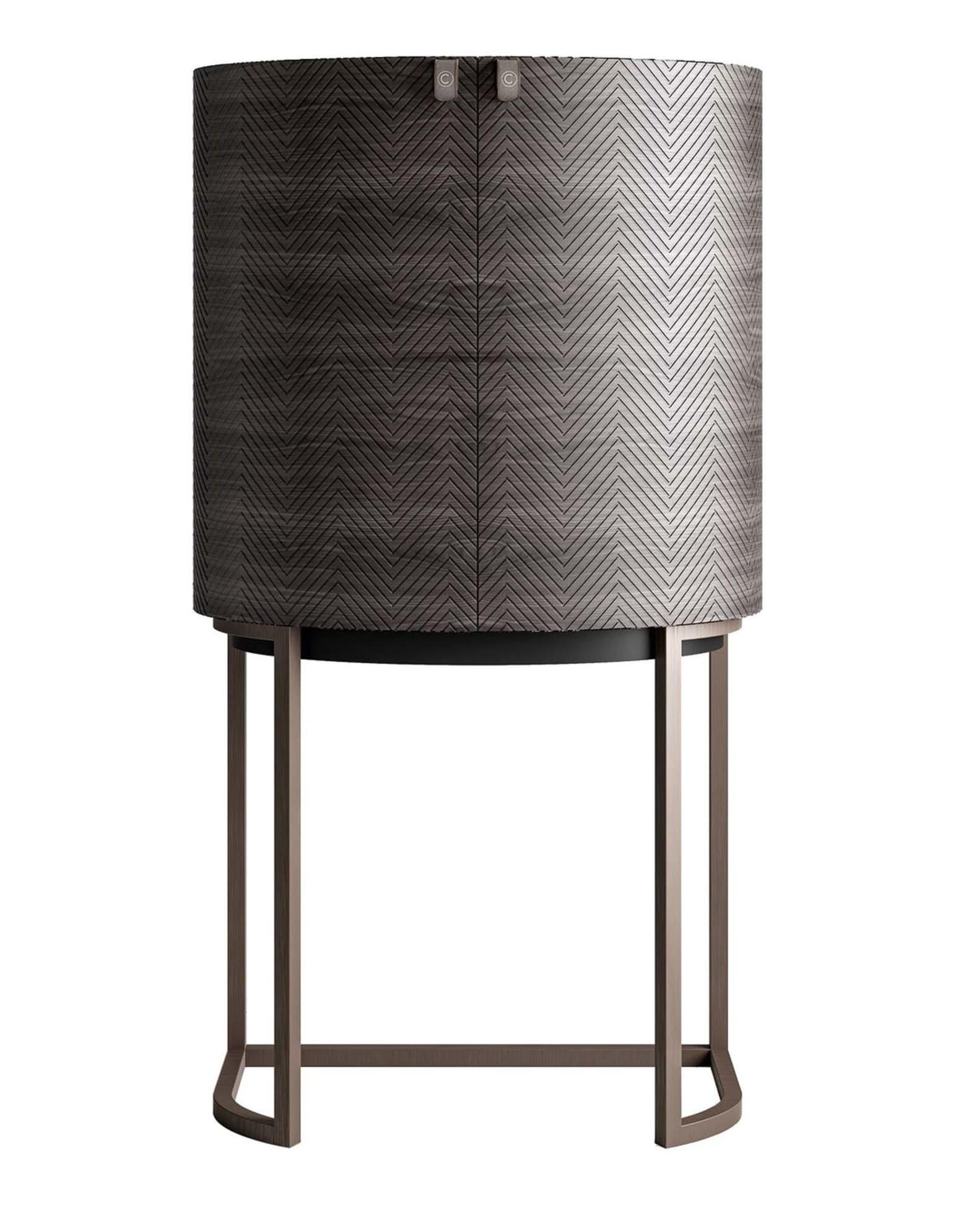 Curved Bar Cabinet